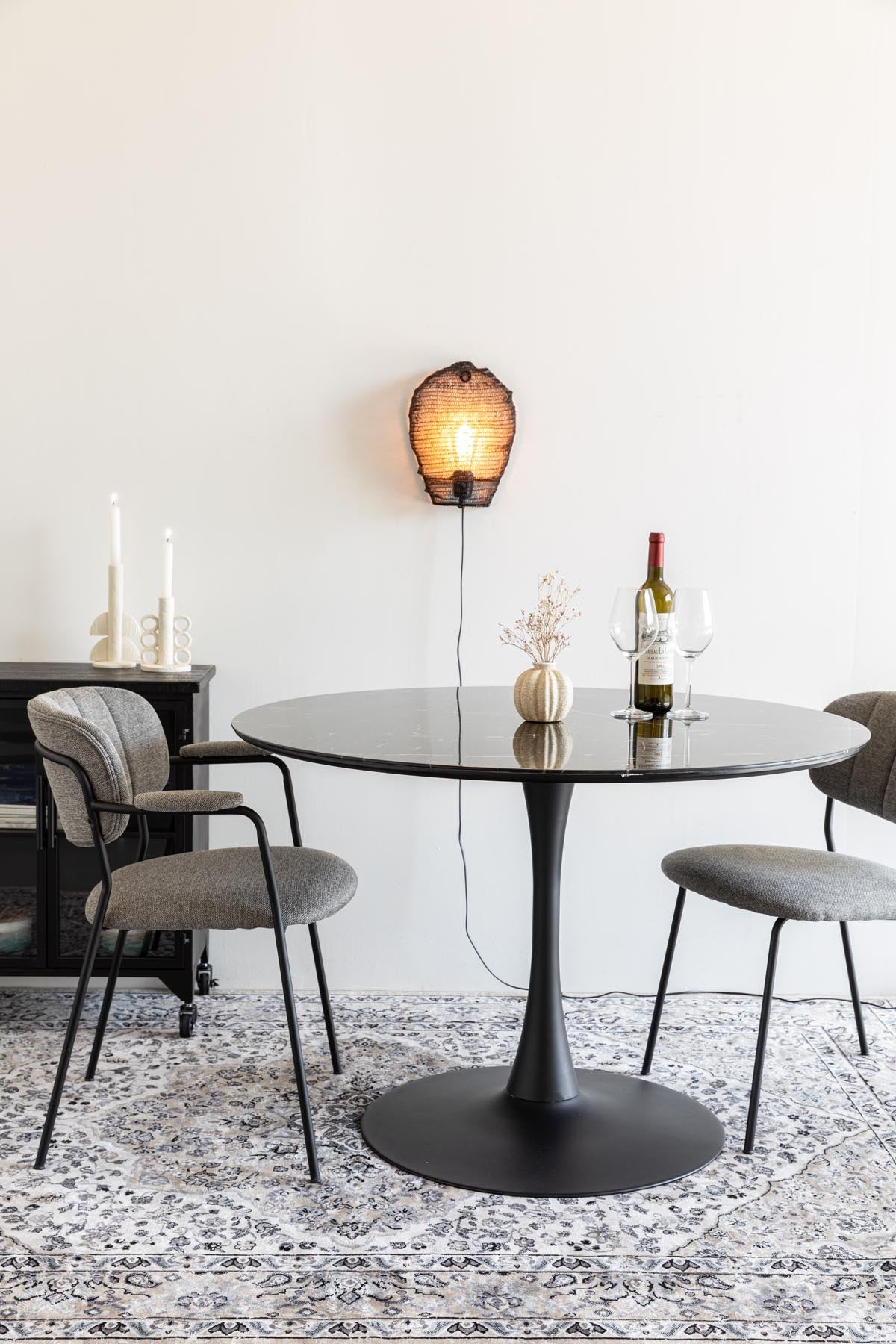 Tisch MARU BLACK in Schwarz präsentiert im Onlineshop von KAQTU Design AG. Esstisch ist von White Label Living