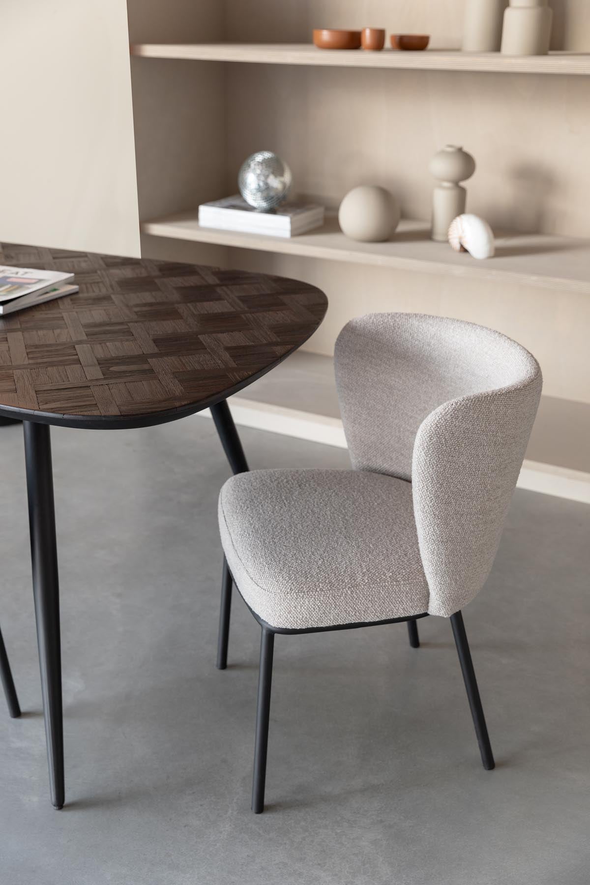 Webster Esstisch rechteckig in Braun präsentiert im Onlineshop von KAQTU Design AG. Esstisch ist von White Label Living