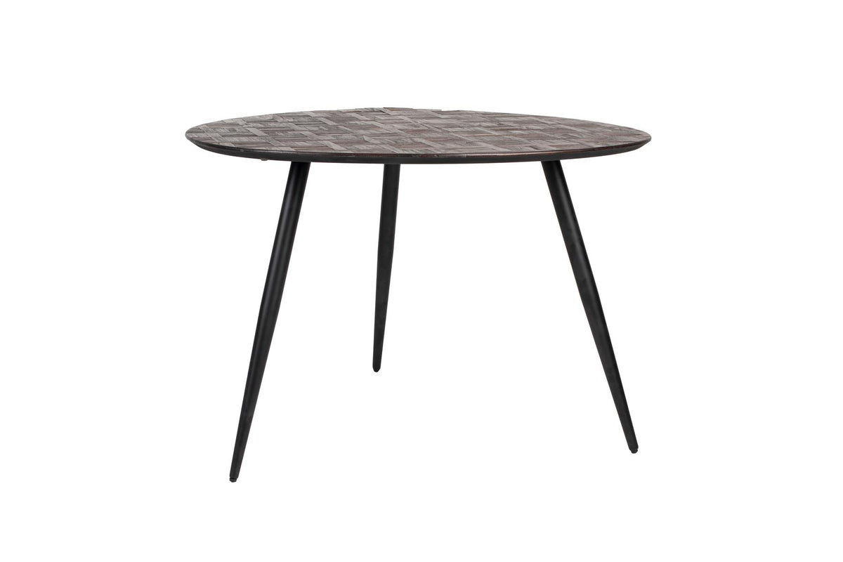 Webster Esstisch rund in Braun präsentiert im Onlineshop von KAQTU Design AG. Couchtisch ist von White Label Living