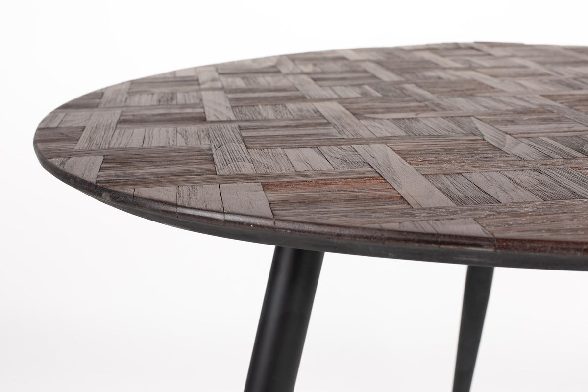 Webster Esstisch rund in Braun präsentiert im Onlineshop von KAQTU Design AG. Couchtisch ist von White Label Living
