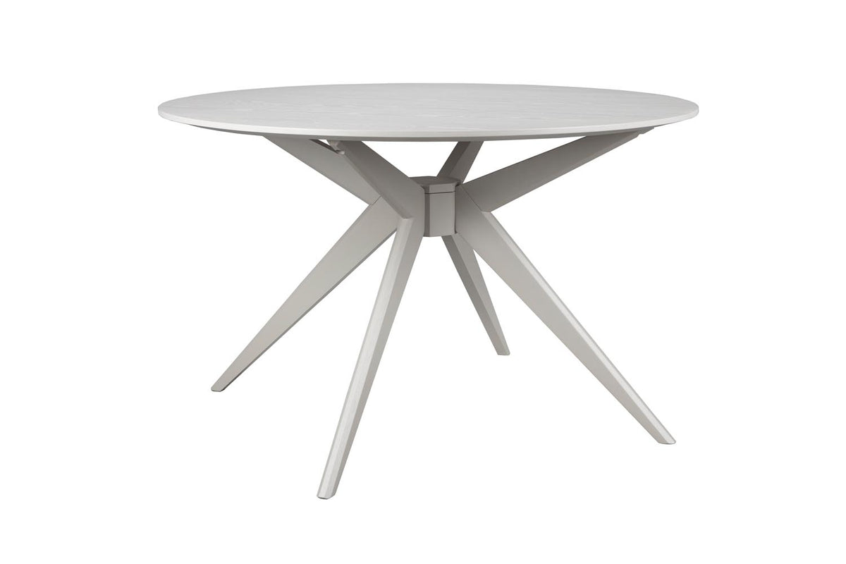 Tisch Zeme Round in beige präsentiert im Onlineshop von KAQTU Design AG. Esstisch ist von White Label Living