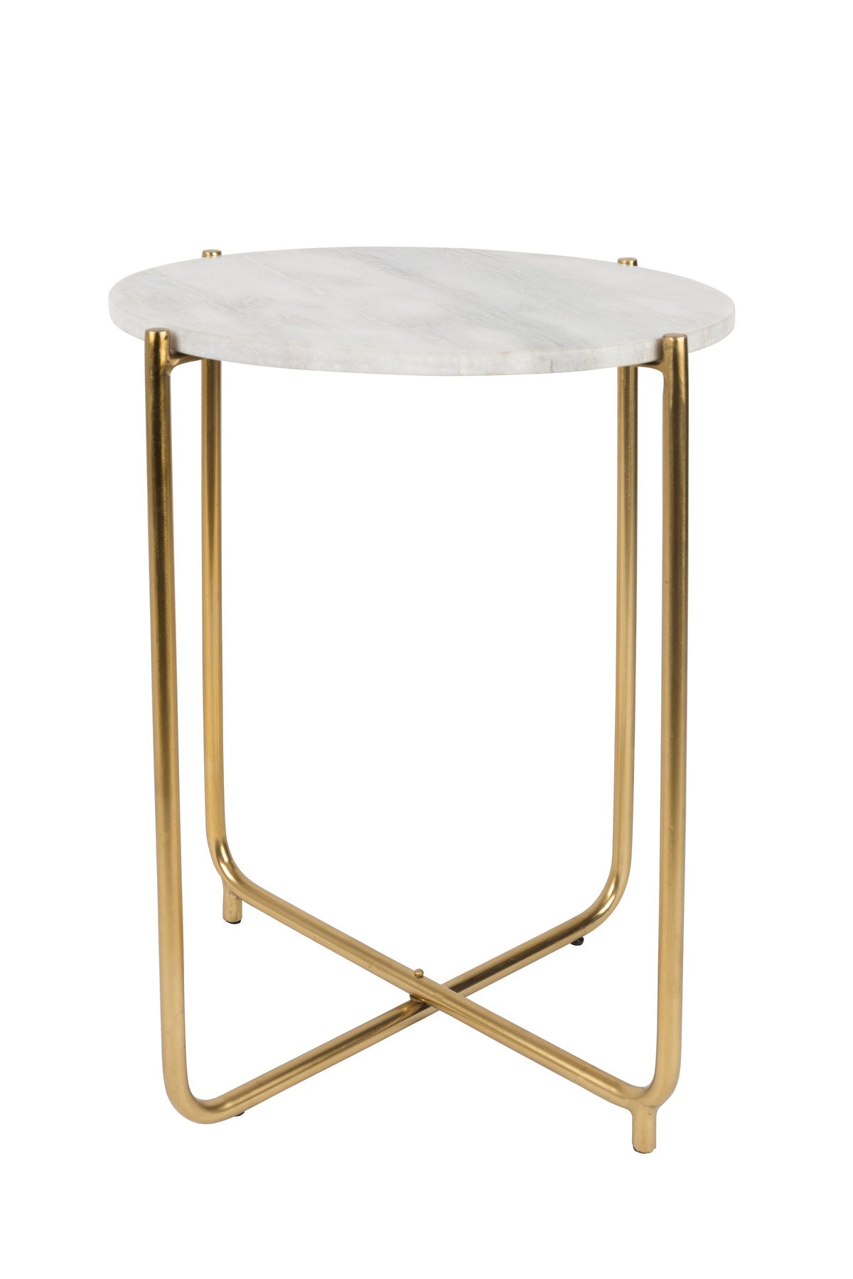 Beistelltisch TIMPA MARBLE in Weiss präsentiert im Onlineshop von KAQTU Design AG. Couchtisch ist von White Label Living