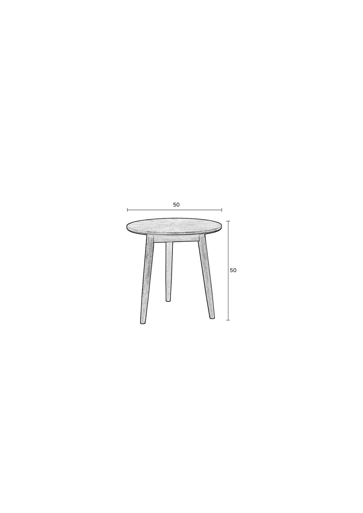 Beistelltisch Fabio in Schwarz präsentiert im Onlineshop von KAQTU Design AG. Couchtisch ist von White Label Living