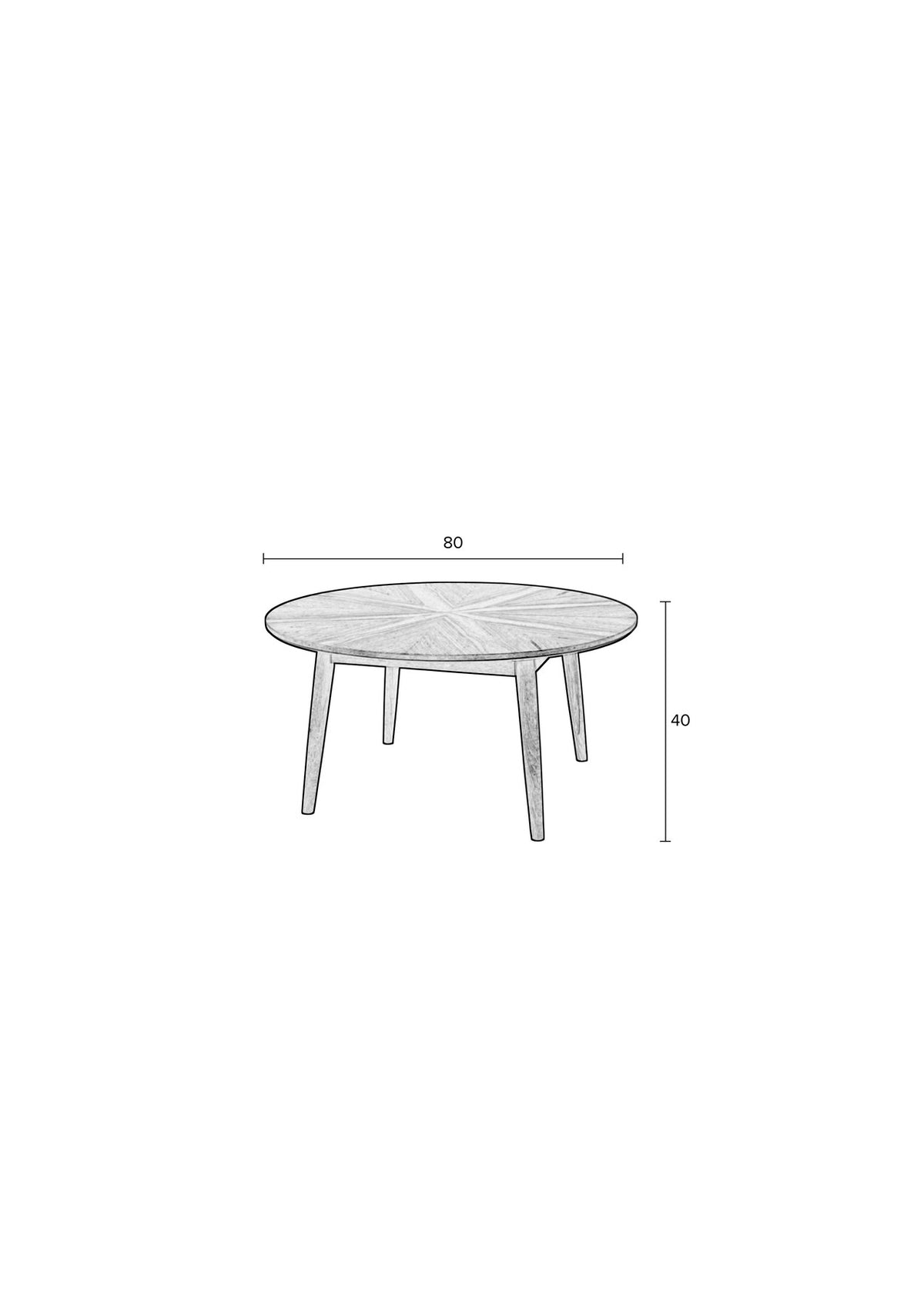 Beistelltisch Fabio in Schwarz präsentiert im Onlineshop von KAQTU Design AG. Couchtisch ist von White Label Living