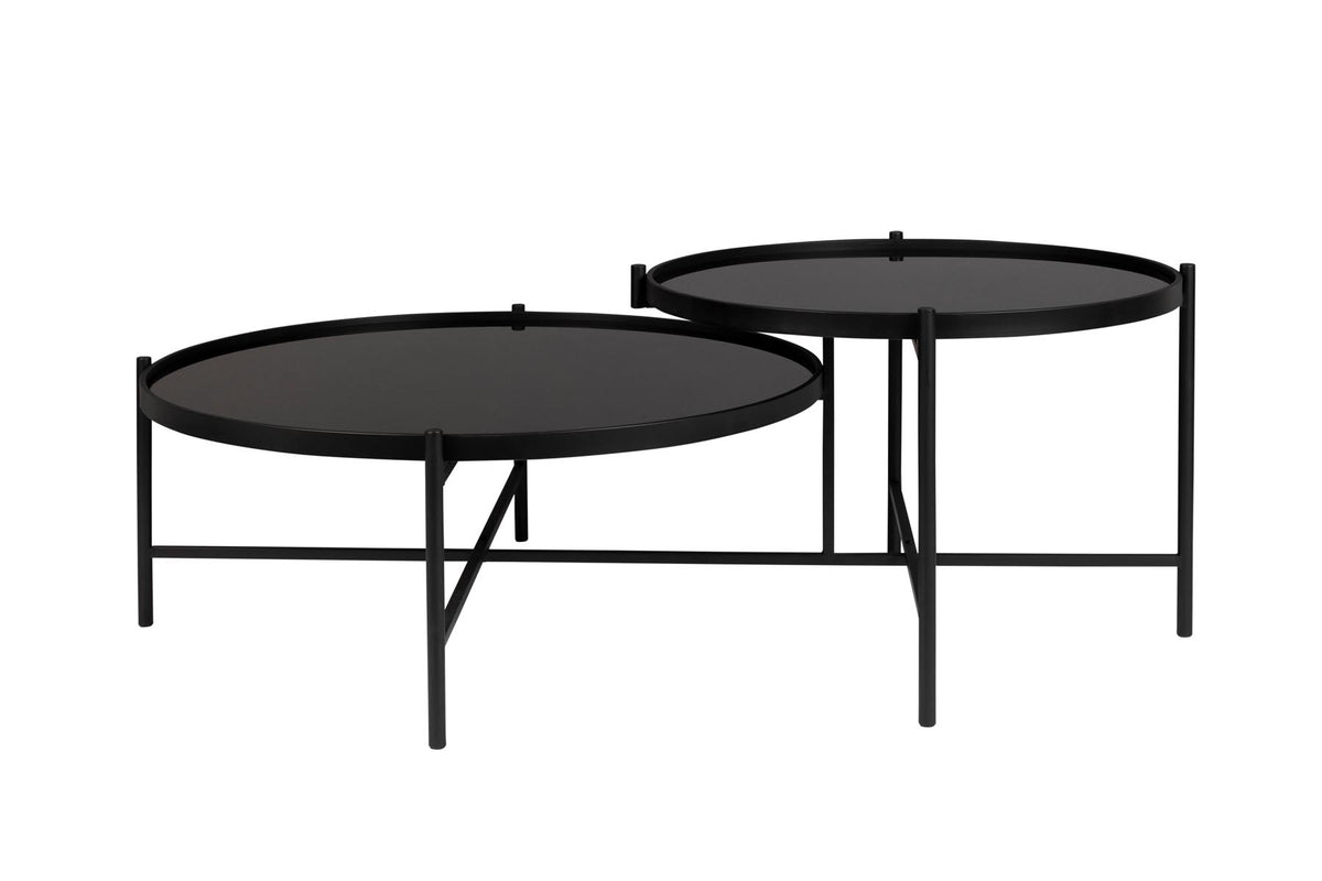 Beistelltisch LI in Schwarz präsentiert im Onlineshop von KAQTU Design AG. Couchtisch ist von White Label Living