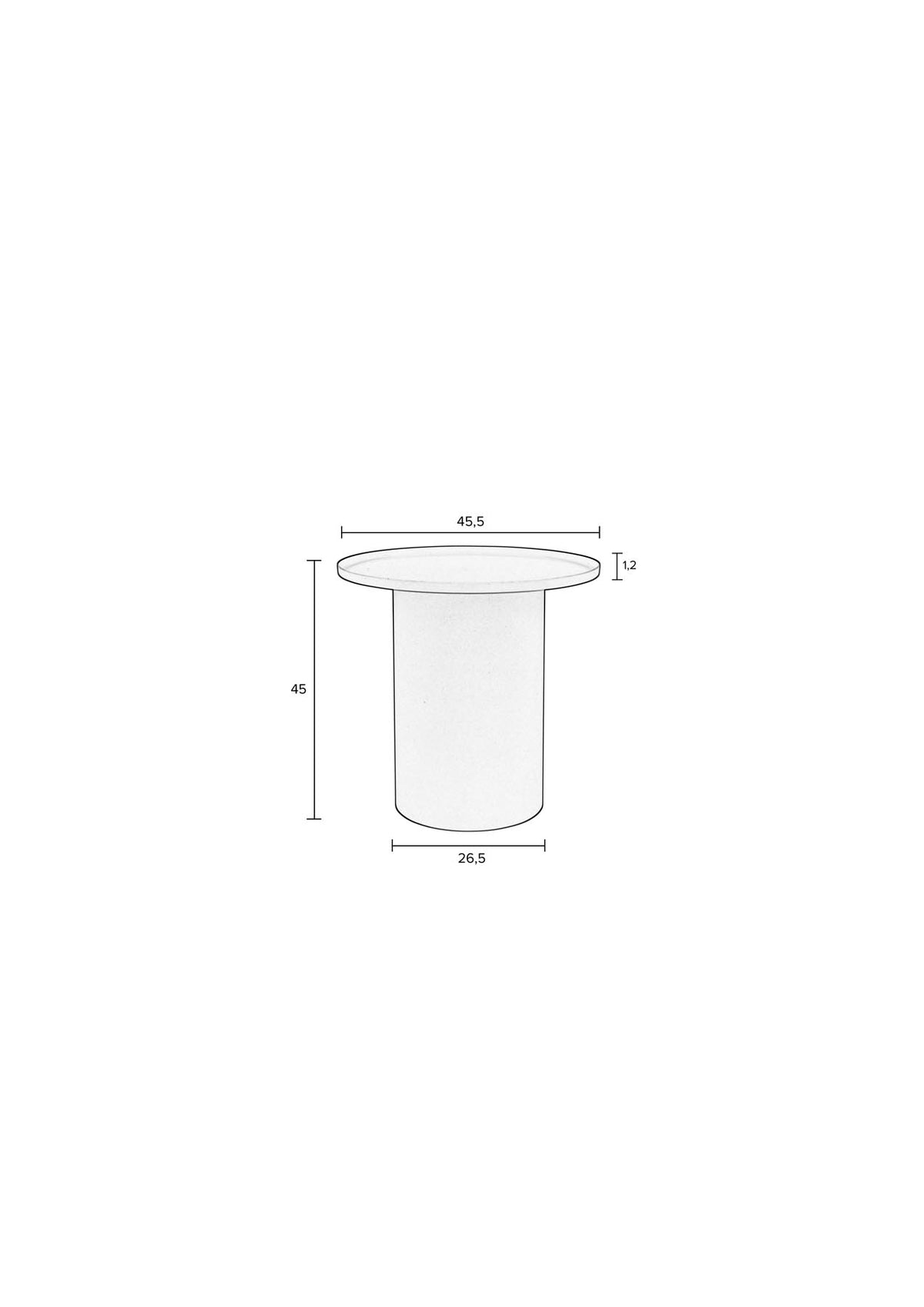 Beistelltisch Sverre rund in Grün präsentiert im Onlineshop von KAQTU Design AG. Beistelltisch ist von White Label Living
