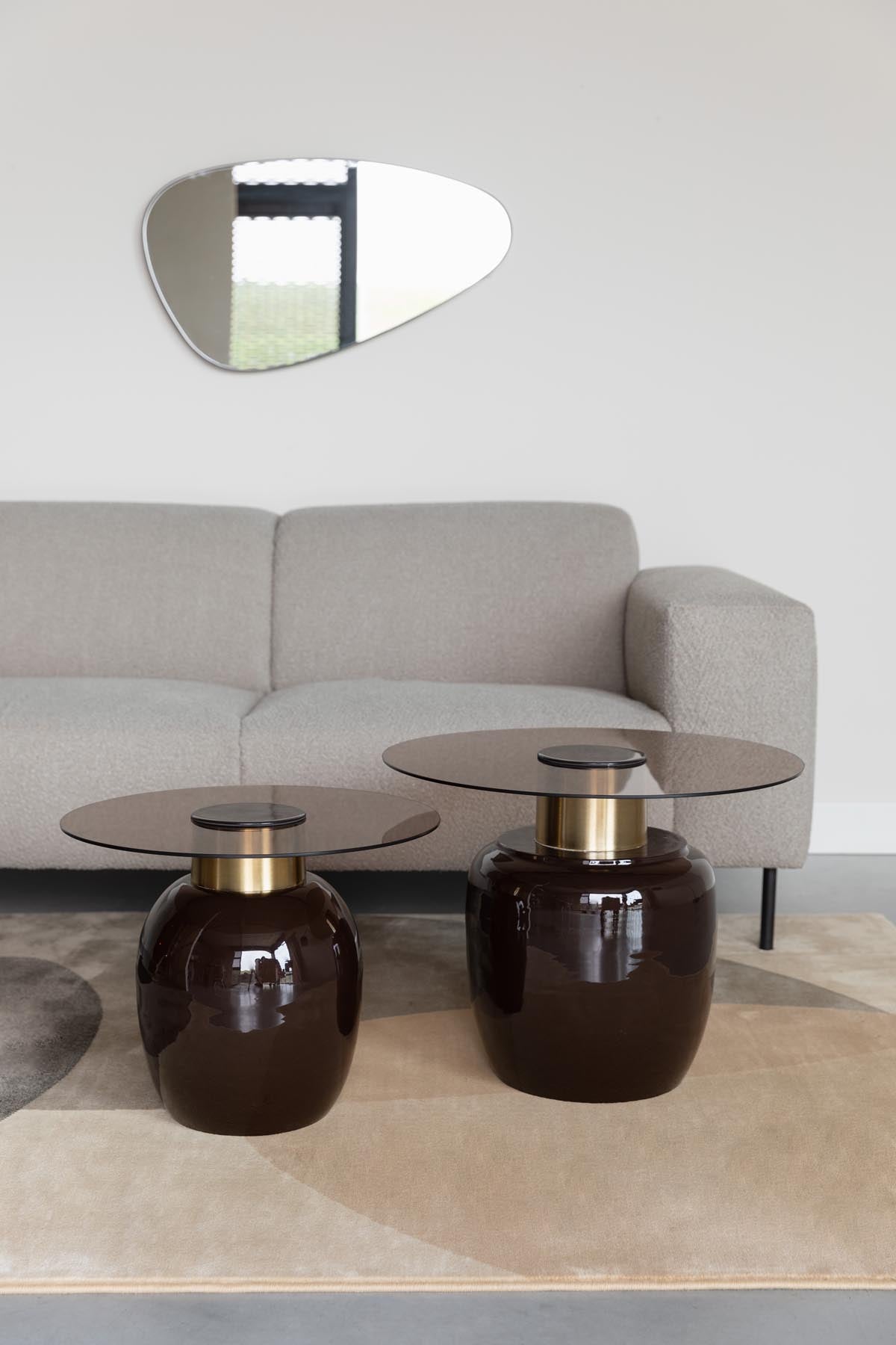 Mohra Beistelltisch S in beige präsentiert im Onlineshop von KAQTU Design AG. Beistelltisch ist von White Label Living