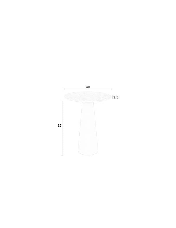 Joya Beistelltisch niedrig in beige präsentiert im Onlineshop von KAQTU Design AG. Beistelltisch ist von White Label Living