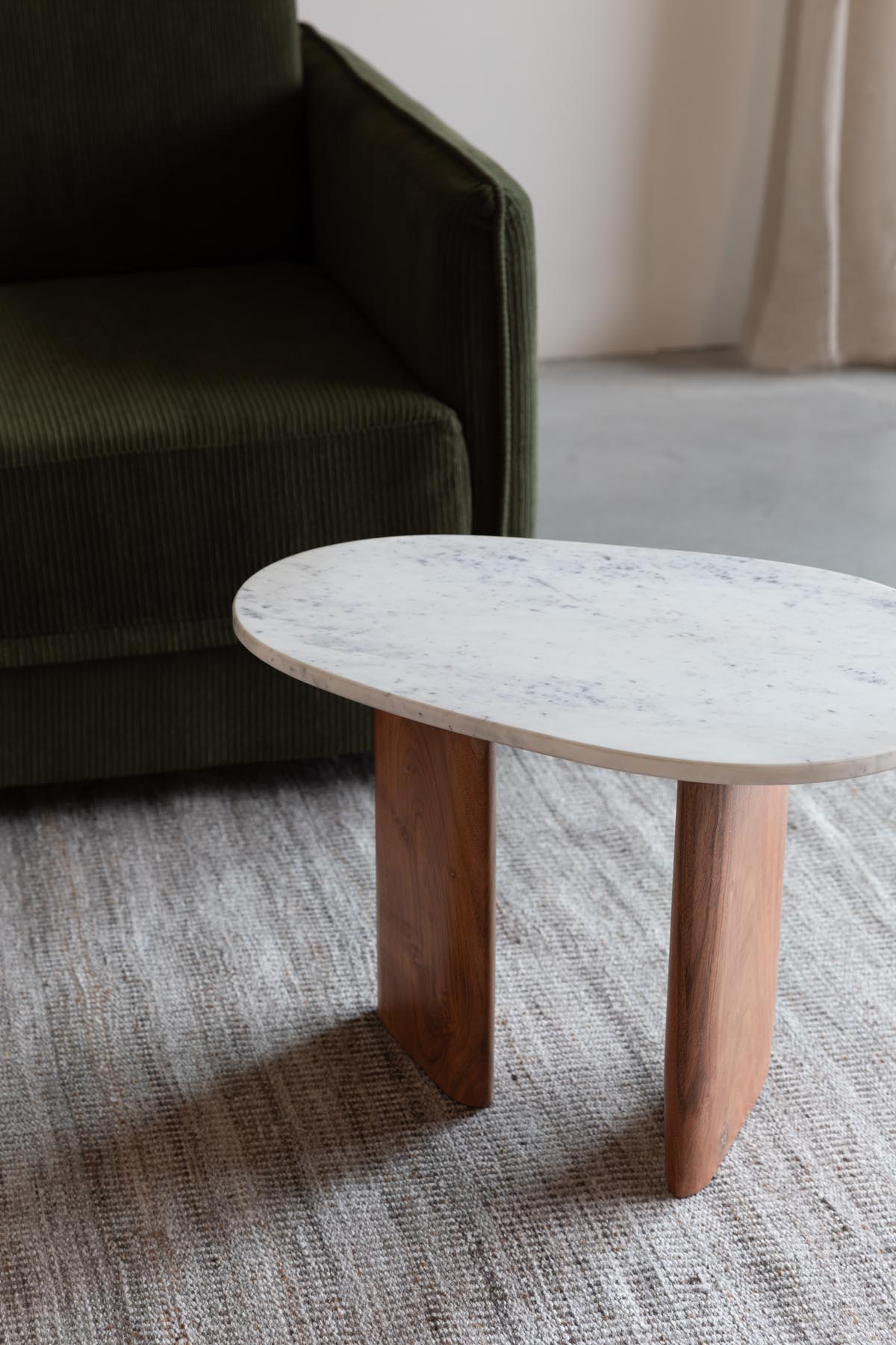 Tanda Beistelltisch in beige präsentiert im Onlineshop von KAQTU Design AG. Beistelltisch ist von White Label Living