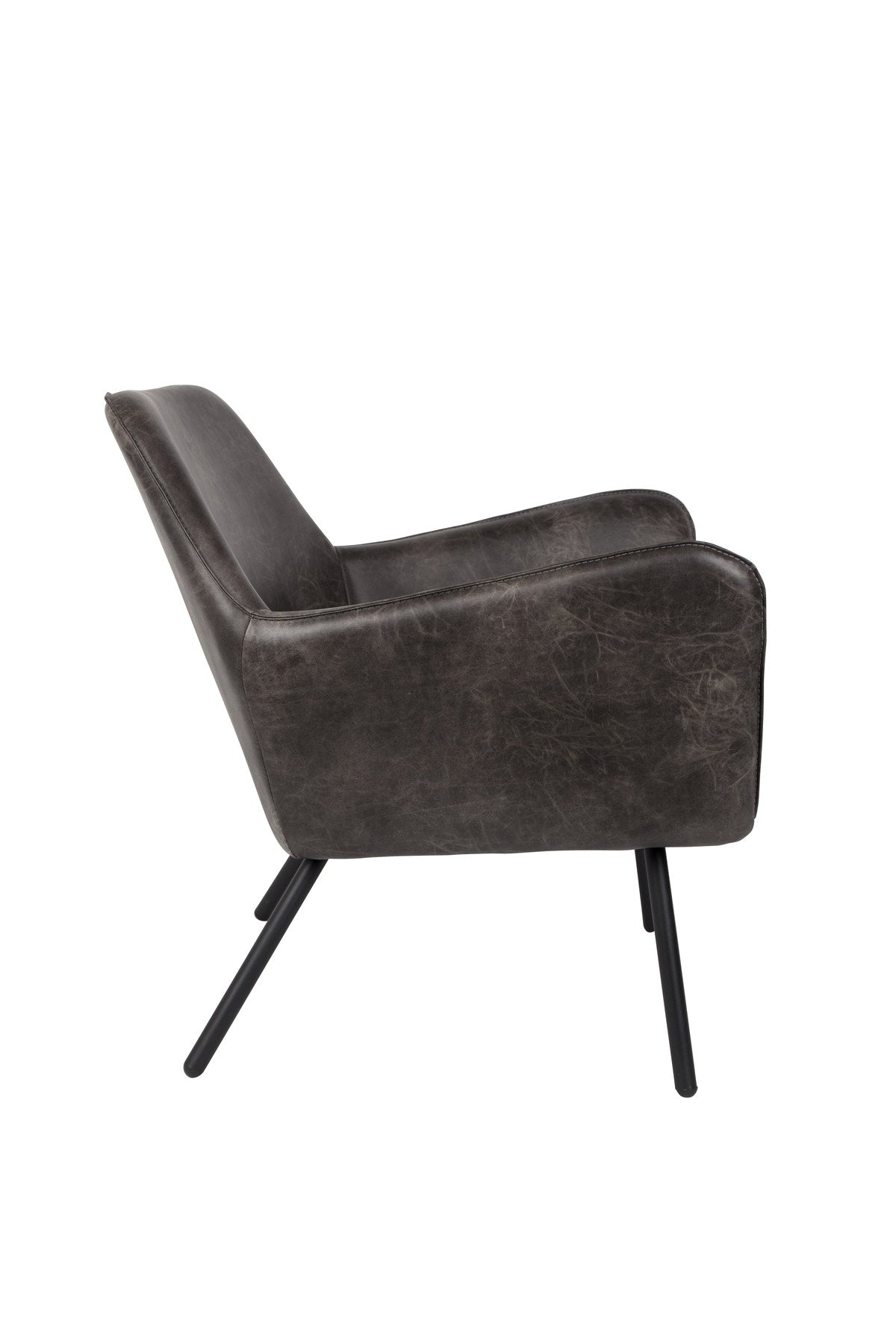 Sessel BON in Dunkelgrau präsentiert im Onlineshop von KAQTU Design AG. Sessel mit Armlehnen ist von White Label Living