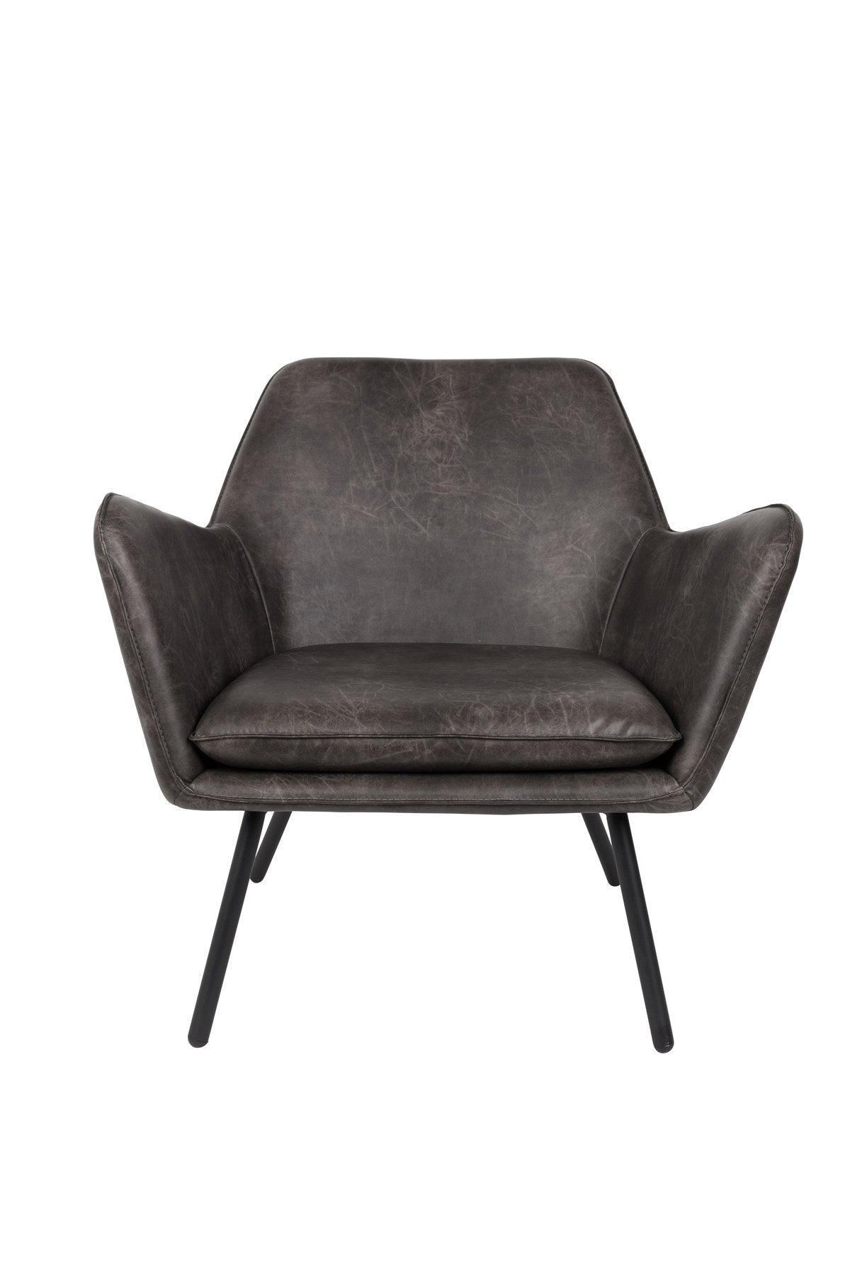 Sessel BON in Dunkelgrau präsentiert im Onlineshop von KAQTU Design AG. Sessel mit Armlehnen ist von White Label Living