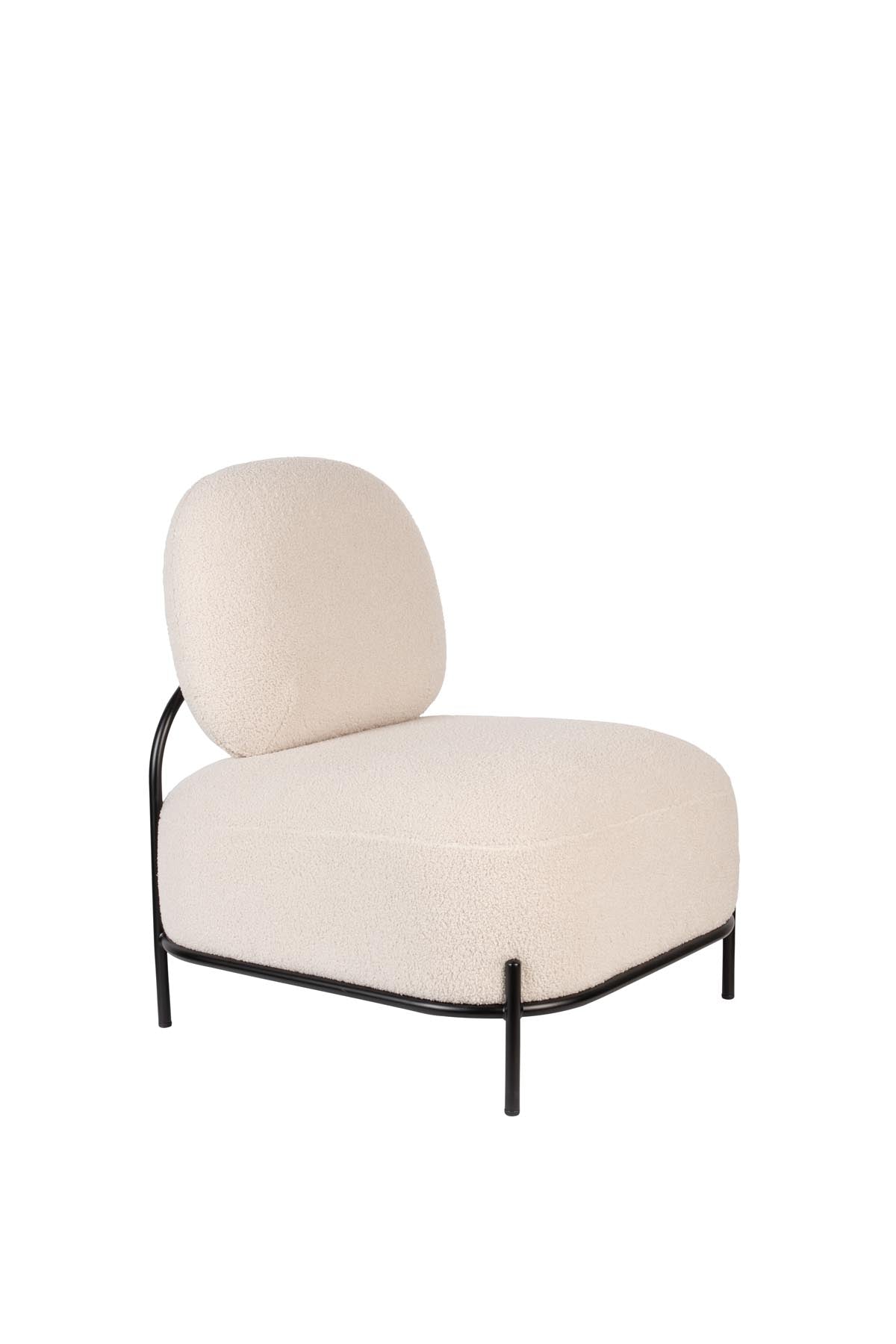 Sessel POLLY in Elfenbein präsentiert im Onlineshop von KAQTU Design AG. Sessel ist von White Label Living