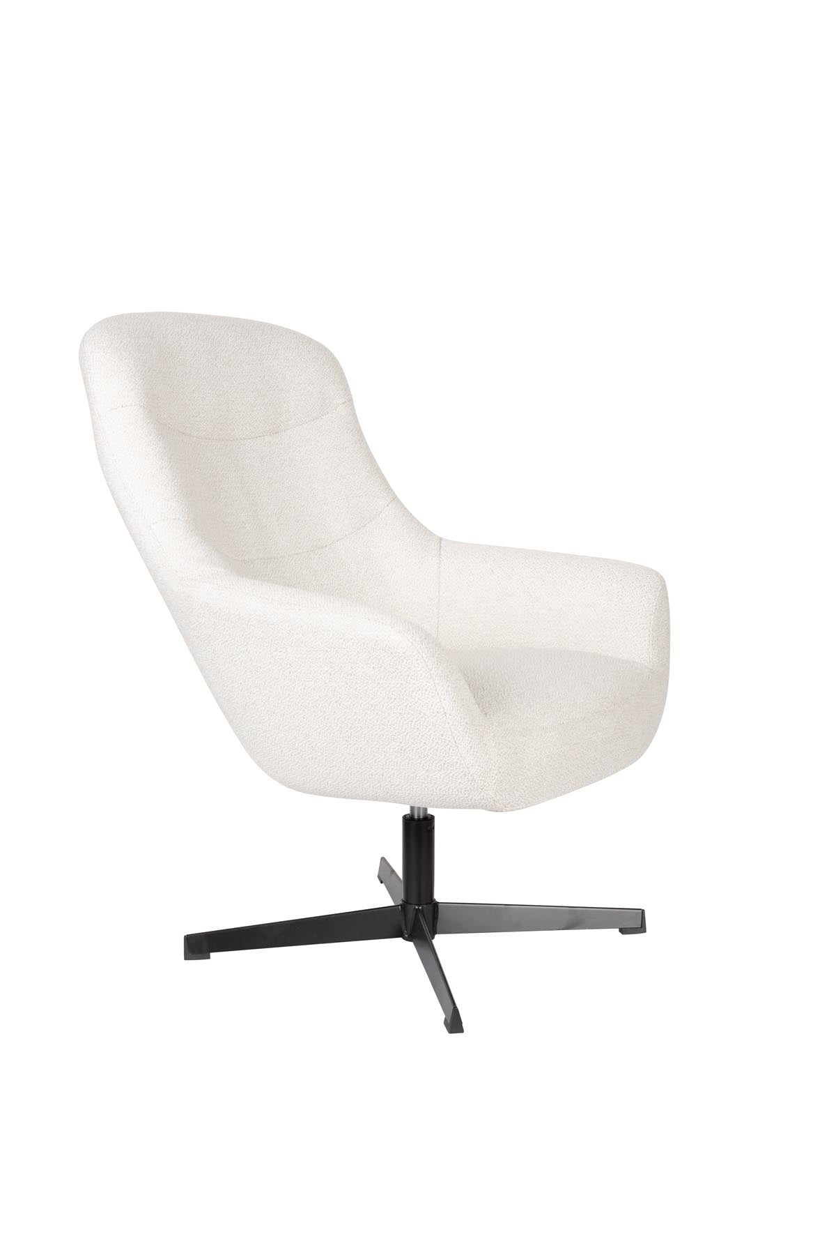 Sessel Yuki in Weiss präsentiert im Onlineshop von KAQTU Design AG. Sessel mit Armlehnen ist von White Label Living