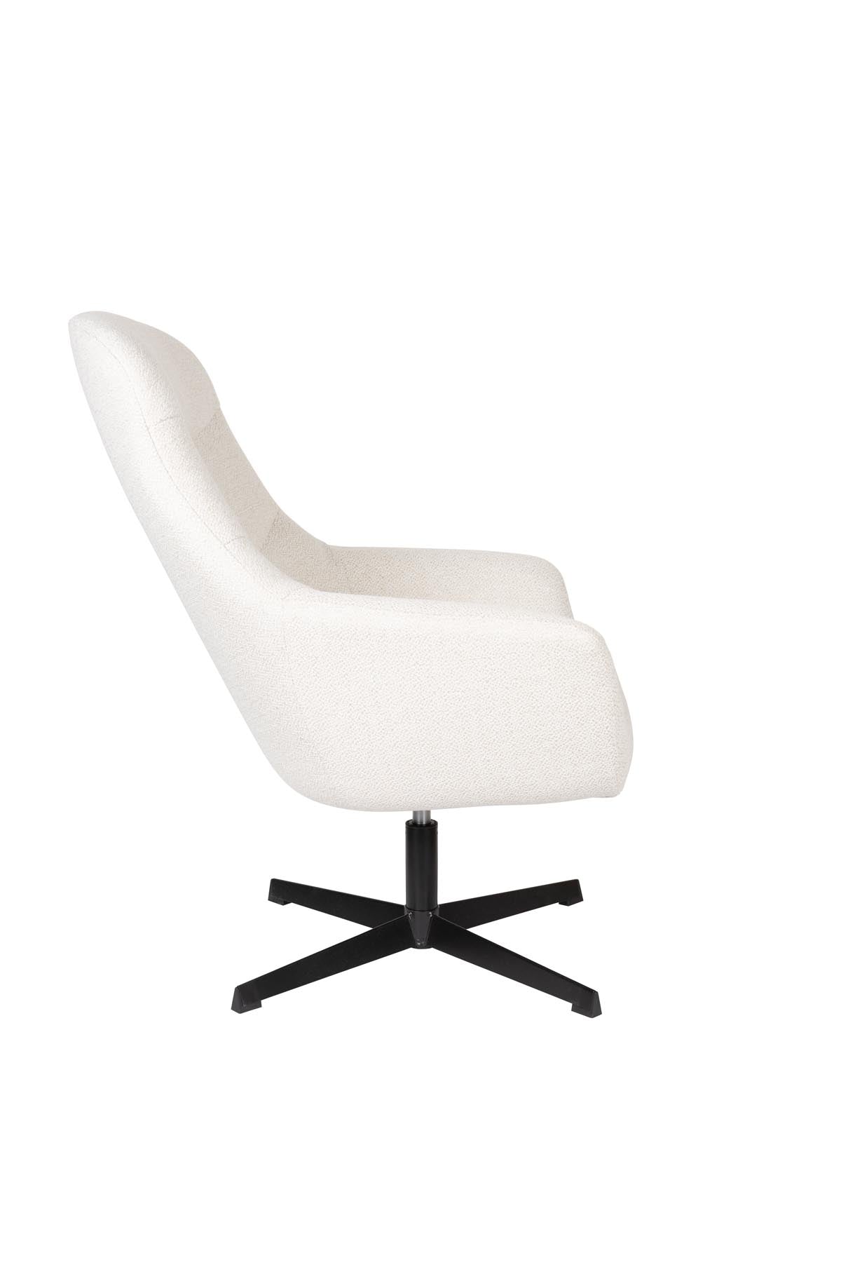 Sessel Yuki in Weiss präsentiert im Onlineshop von KAQTU Design AG. Sessel mit Armlehnen ist von White Label Living