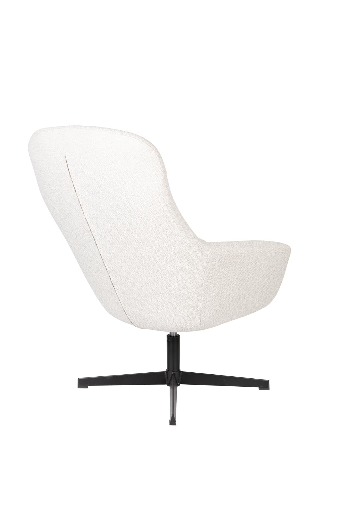 Sessel Yuki in Weiss präsentiert im Onlineshop von KAQTU Design AG. Sessel mit Armlehnen ist von White Label Living