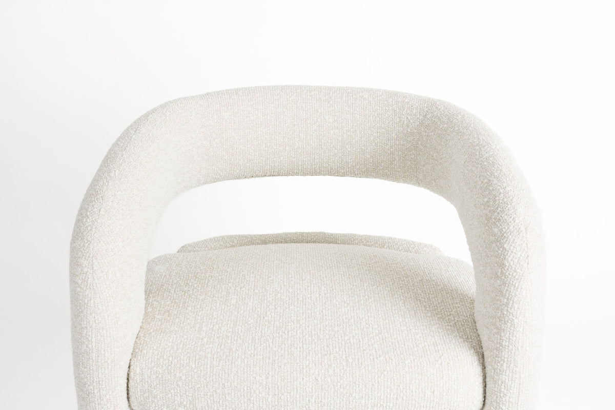 Loungesessel Nova in Weiss präsentiert im Onlineshop von KAQTU Design AG. Sessel mit Armlehnen ist von White Label Living