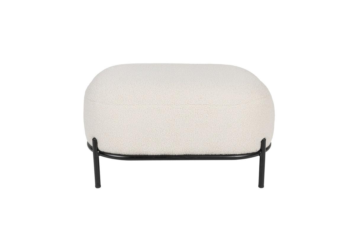 Hocker POLLY in Elfenbein präsentiert im Onlineshop von KAQTU Design AG. Hocker ist von White Label Living