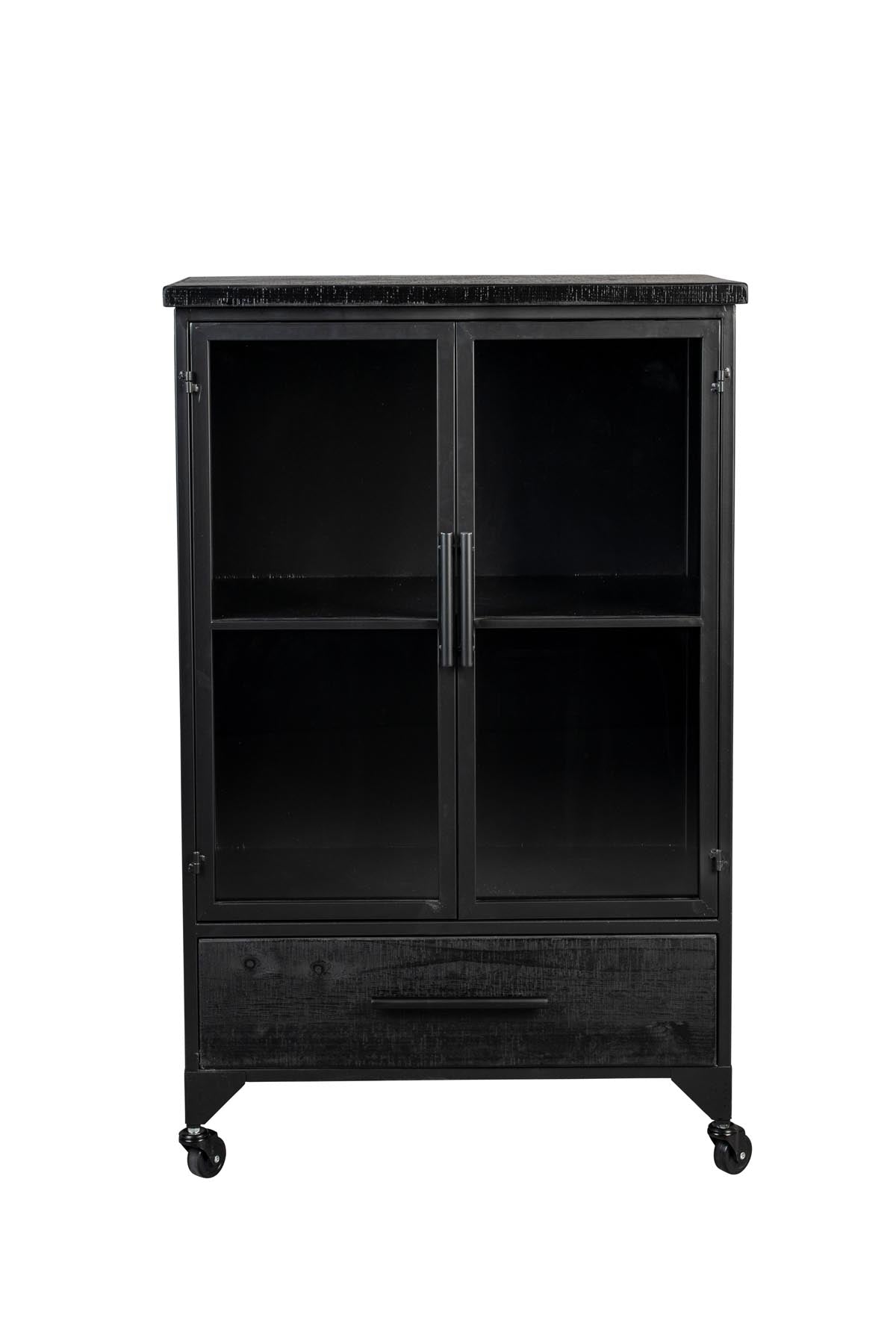 Cabinet FERRE in Schwarz präsentiert im Onlineshop von KAQTU Design AG. Vitrine ist von White Label Living