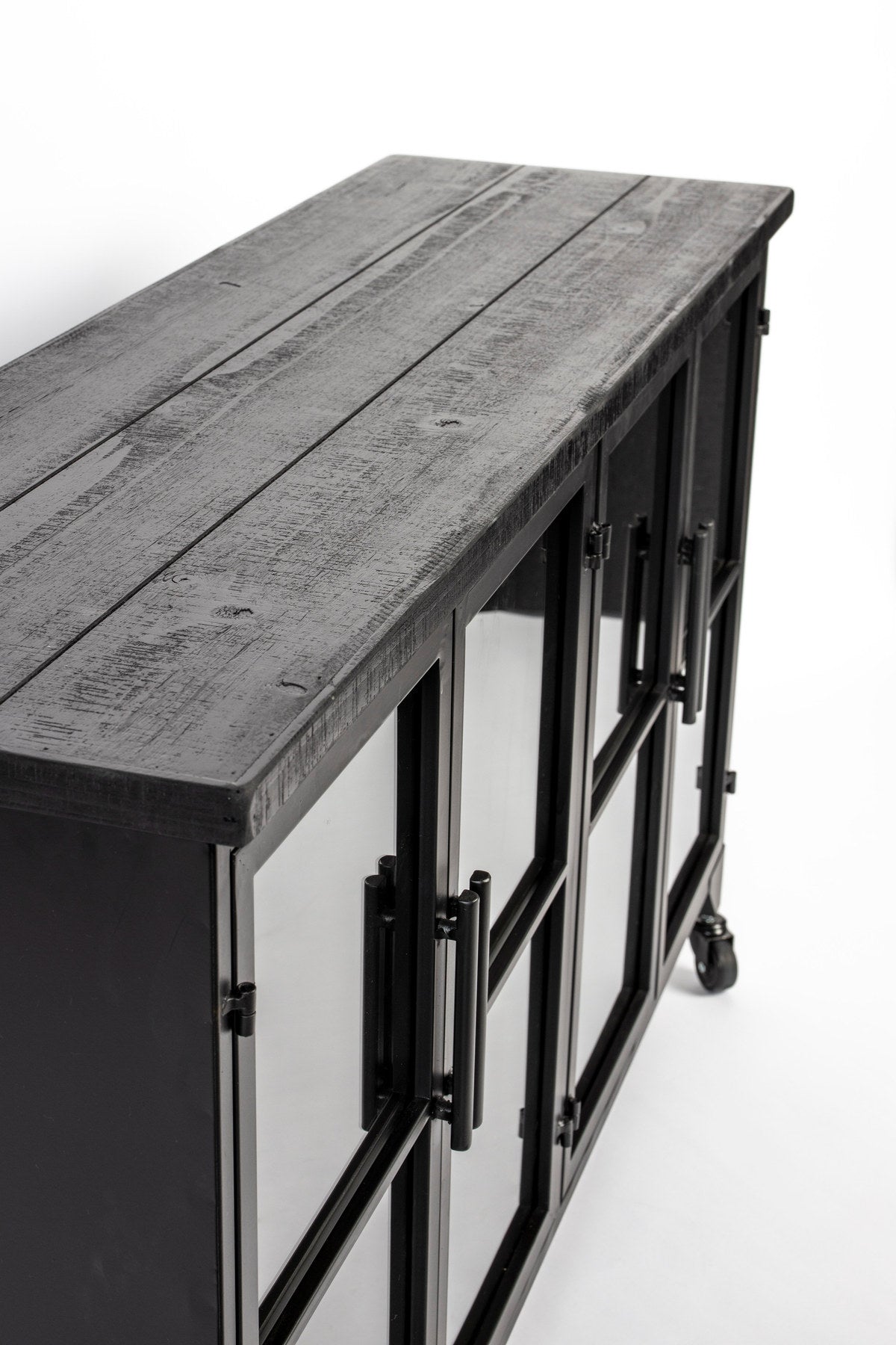 Cabinet FERRE in Schwarz präsentiert im Onlineshop von KAQTU Design AG. Vitrine ist von White Label Living