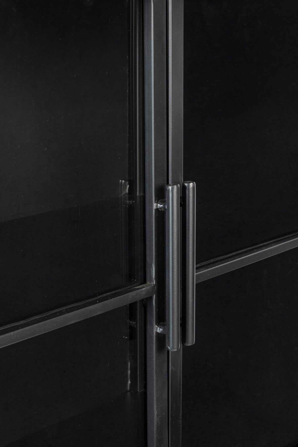 Cabinet FERRE in Schwarz präsentiert im Onlineshop von KAQTU Design AG. Vitrine ist von White Label Living