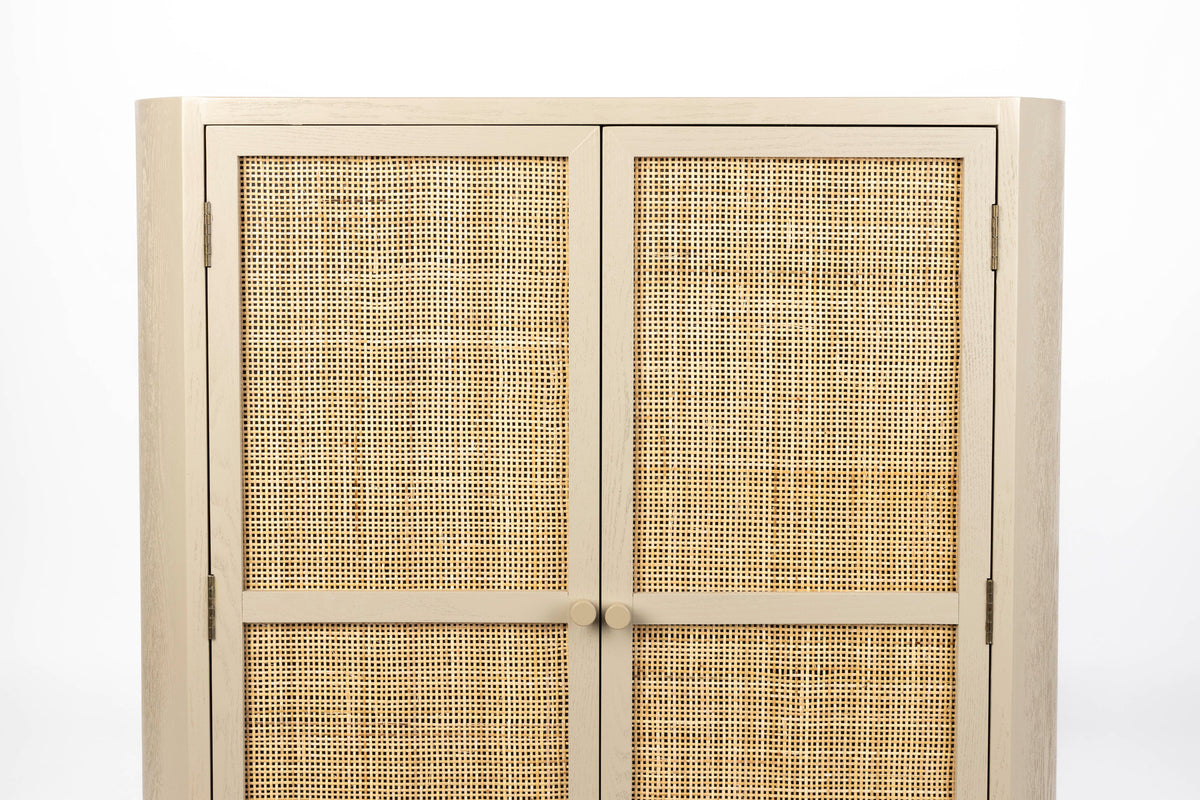 Cabinet Amaya Low 2do in beige präsentiert im Onlineshop von KAQTU Design AG. Cabinet ist von White Label Living
