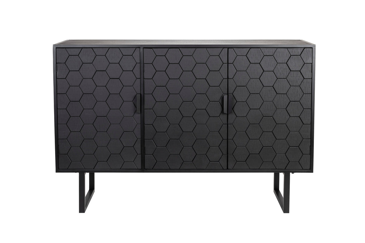 Sideboard Linc Hoch in Black präsentiert im Onlineshop von KAQTU Design AG. High-Sideboard ist von White Label Living