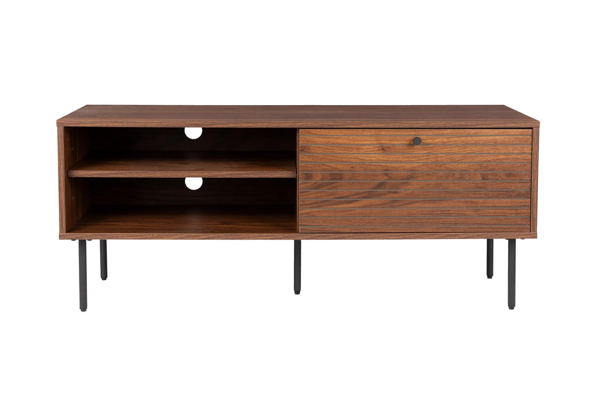 Sideboard Streifen niedrig in Braun präsentiert im Onlineshop von KAQTU Design AG. Sideboard ist von White Label Living