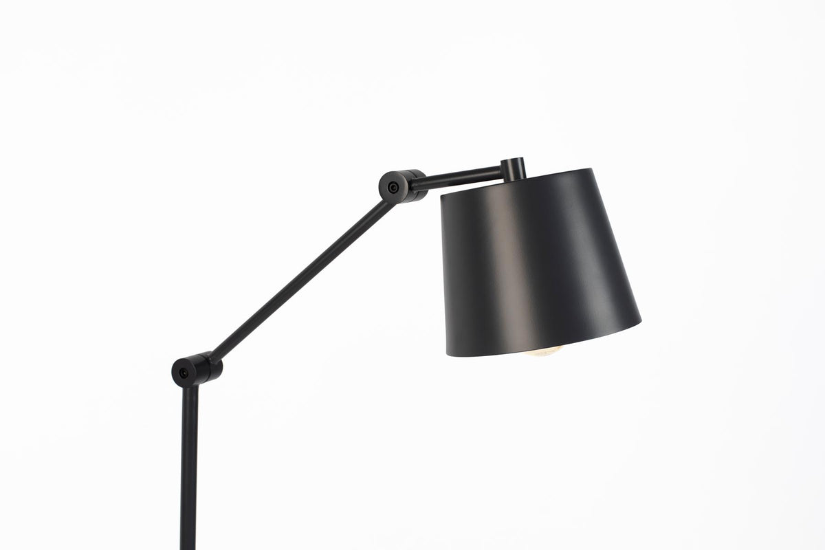 Stehleuchte HAJO in Grau präsentiert im Onlineshop von KAQTU Design AG. Stehleuchte ist von White Label Living