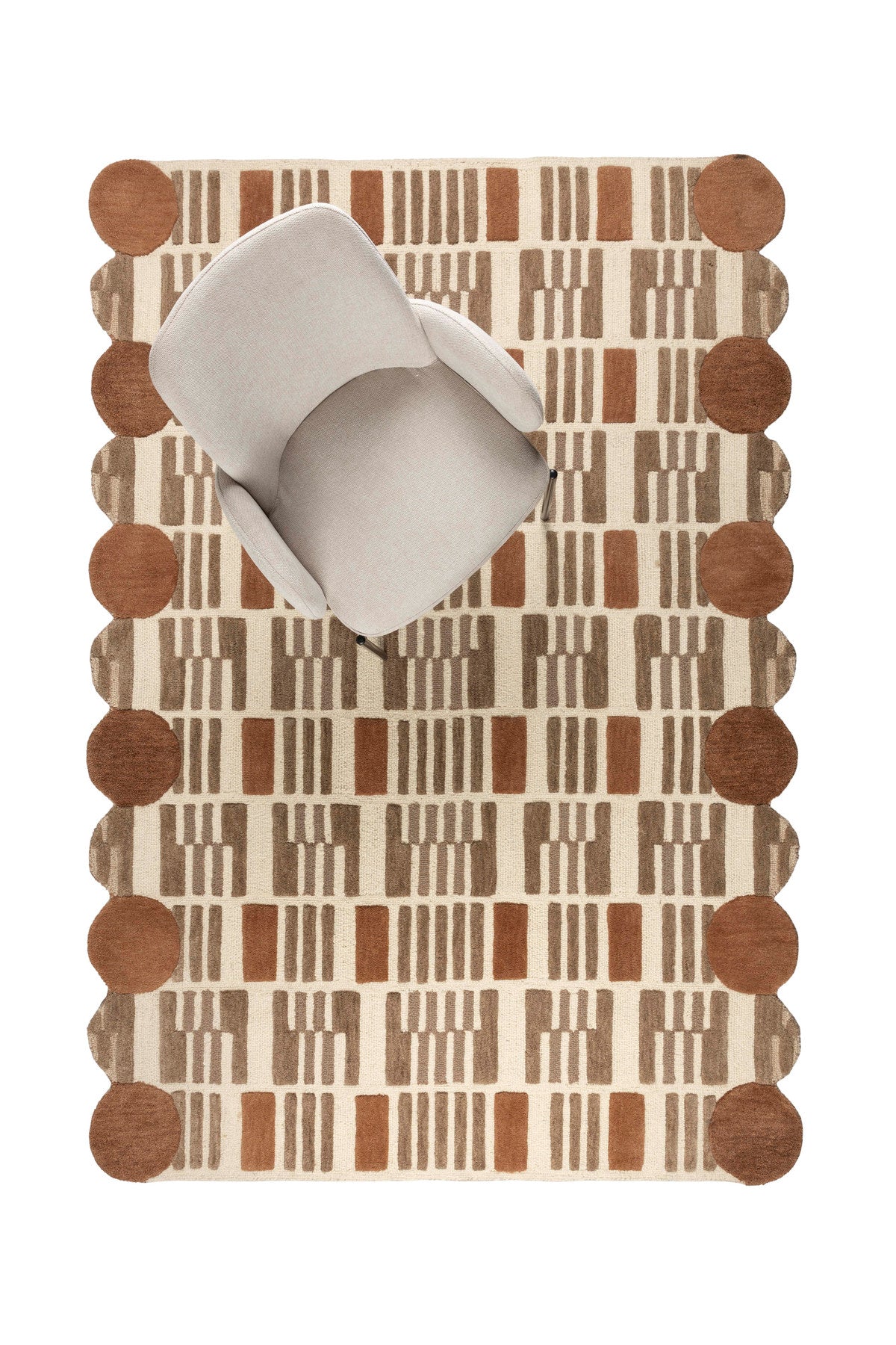 Teppich Mundra 160x230 in beige präsentiert im Onlineshop von KAQTU Design AG. Teppich ist von White Label Living