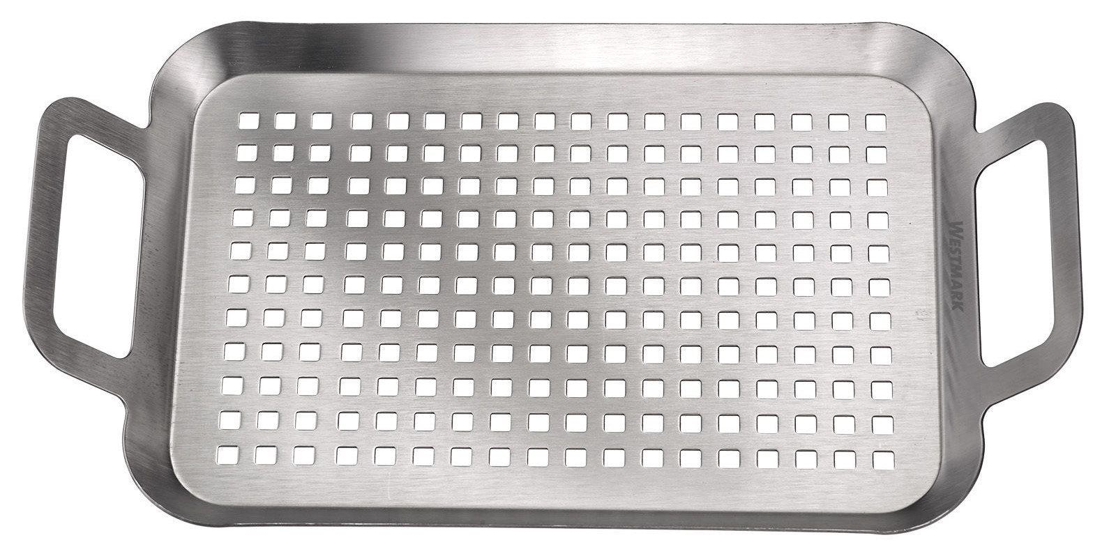Grillpfanne flach, klein, Edelstahl - KAQTU Design