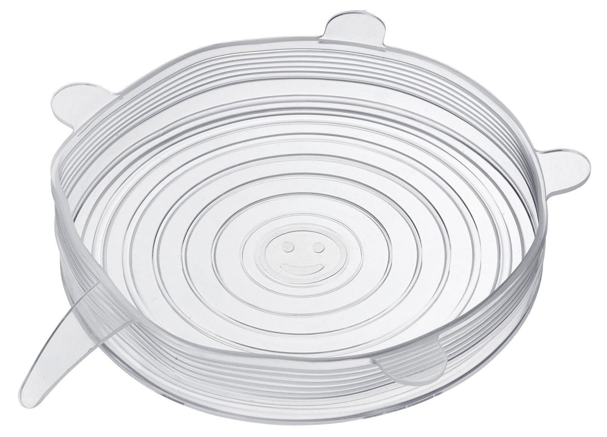 6er Set Frischhaltedeckel aus Silikon Round in Transparent präsentiert im Onlineshop von KAQTU Design AG. Aufbewahrungsbehälter ist von Westmark