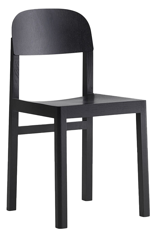 Workshop Stuhl in Schwarz präsentiert im Onlineshop von KAQTU Design AG. Stuhl ist von Muuto