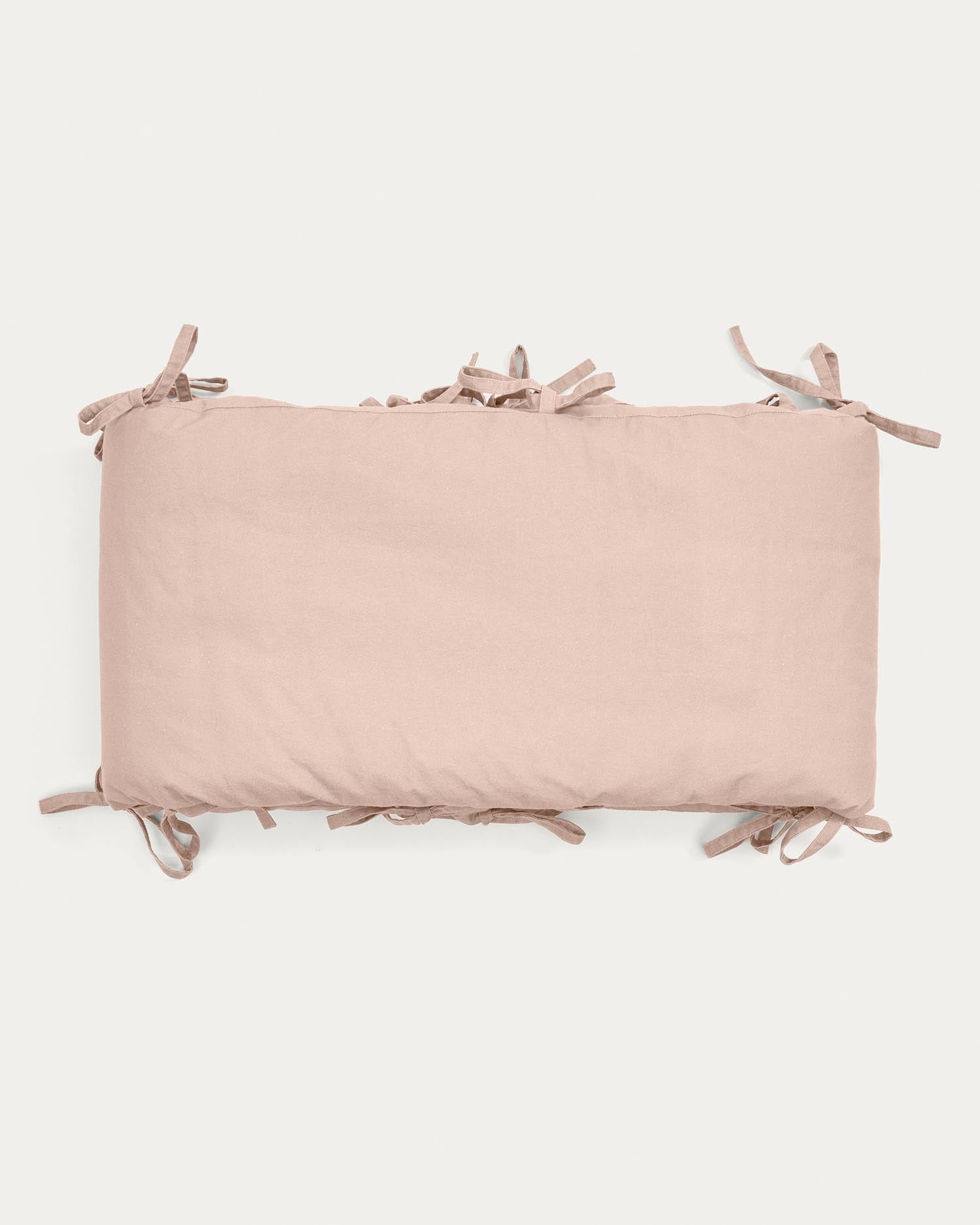 Laily bed bumper made from 100% organic cotton, pink, 180 x 30 cm