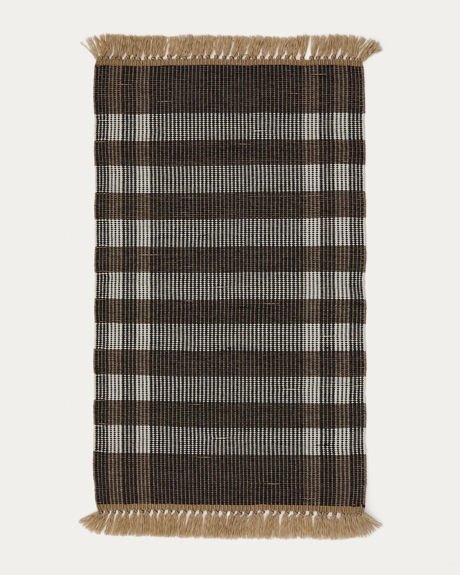 Teppich Barani aus synthetischen Fasern braun und schwarz 60 x 90 cm