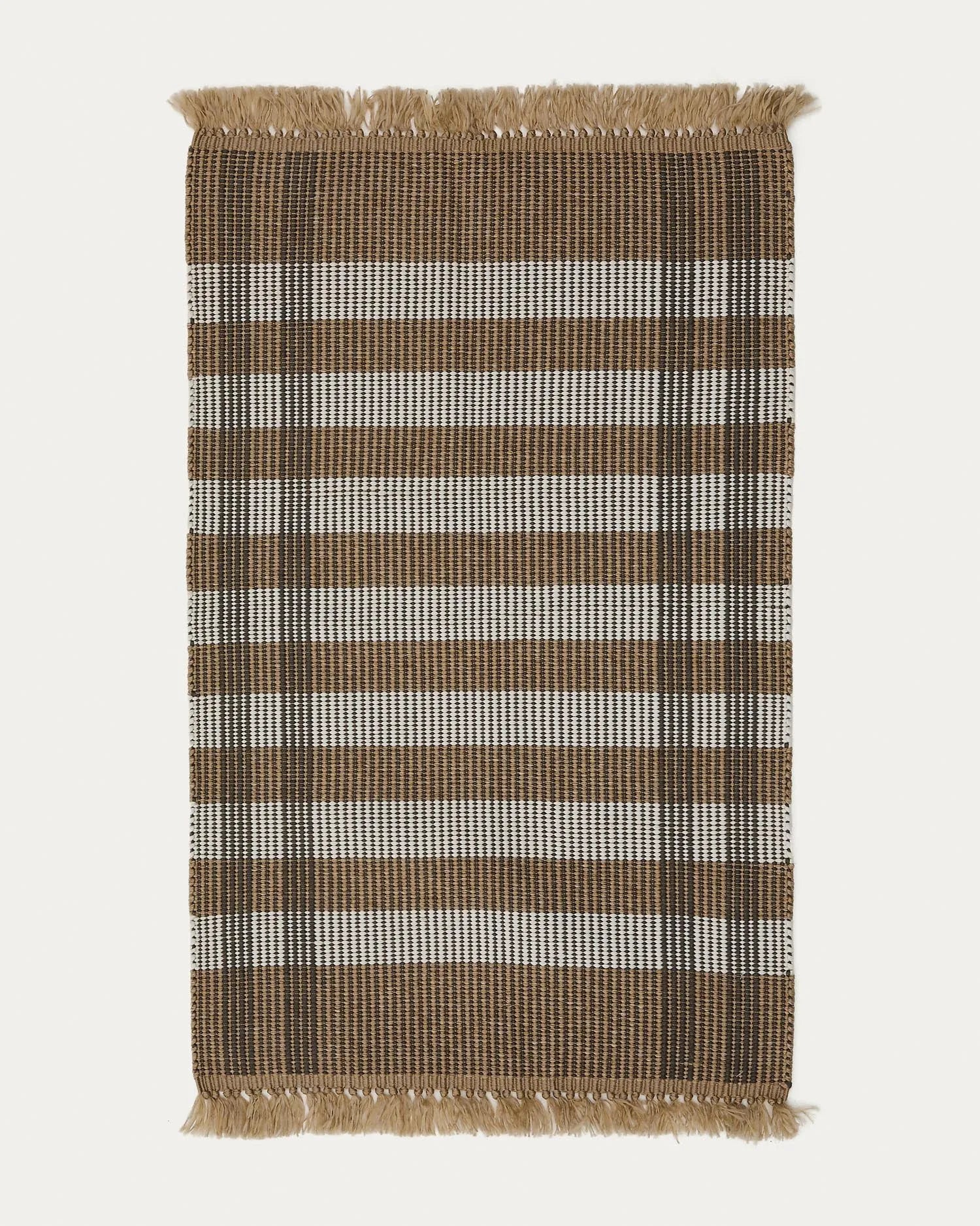 Teppich Barani aus synthetischen Fasern braun und beige 60 x 90 cm   in Beige präsentiert im Onlineshop von KAQTU Design AG. Teppich ist von Kave Home