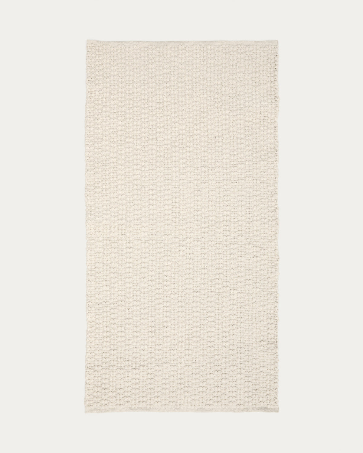 Teppichläufer Mascarell Baumwolle und Polyester weiss 70 x 140 cm in Weiss präsentiert im Onlineshop von KAQTU Design AG. Teppich ist von Kave Home