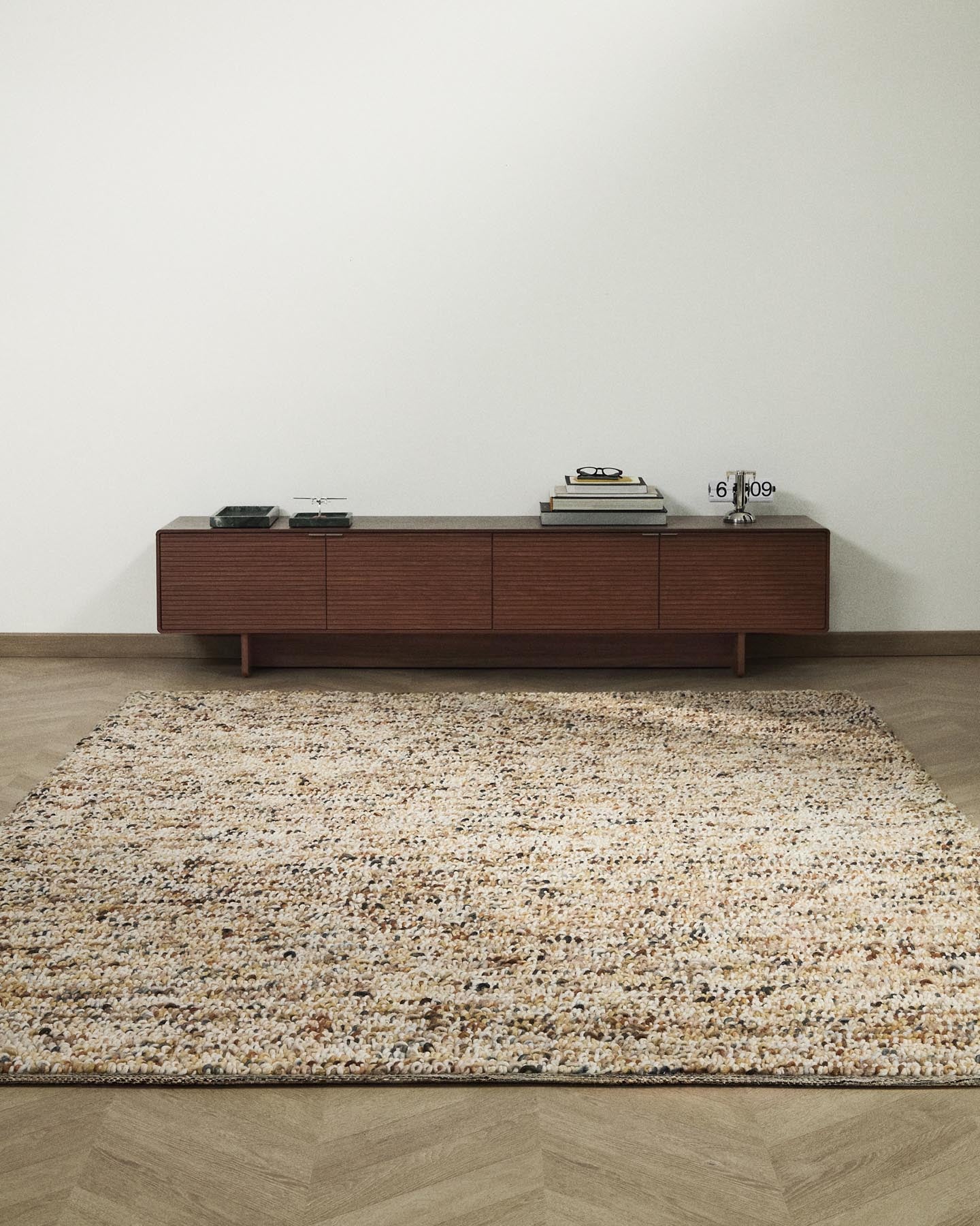 Bouclé-Wollteppich Elanis, mehrfarbig, 200 x 300 cm in Mehrfarbig präsentiert im Onlineshop von KAQTU Design AG. Teppich ist von Kave Home