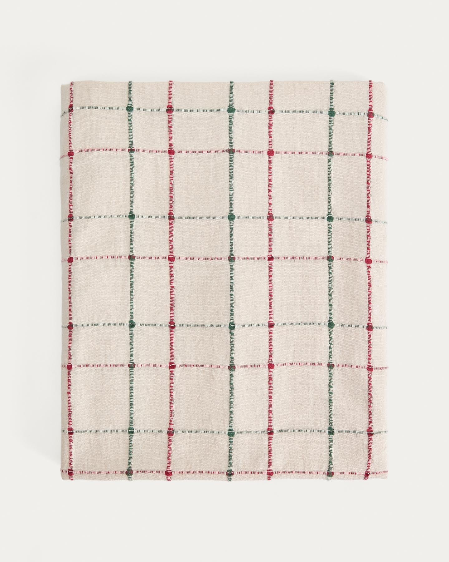 Tischdecke Aldelie aus 100 % Baumwolle mit Jacquardmuster, mehrfarbig 150 x 250 cm in Mehrfarbig präsentiert im Onlineshop von KAQTU Design AG. Tischdecke ist von Kave Home