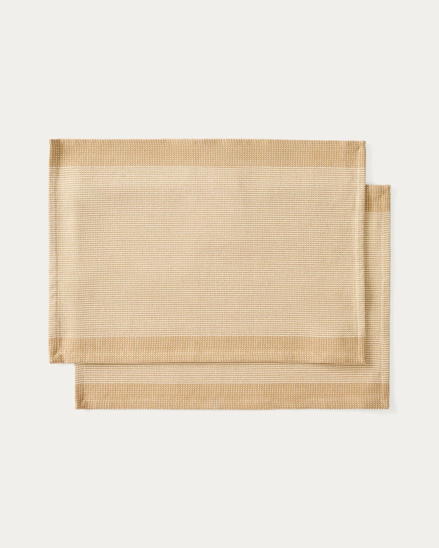 Set Briven mit 2 Tischdecken aus 100 % Baumwolle, Beige, 35 x 50 cm in Beige präsentiert im Onlineshop von KAQTU Design AG. Tischset ist von Kave Home