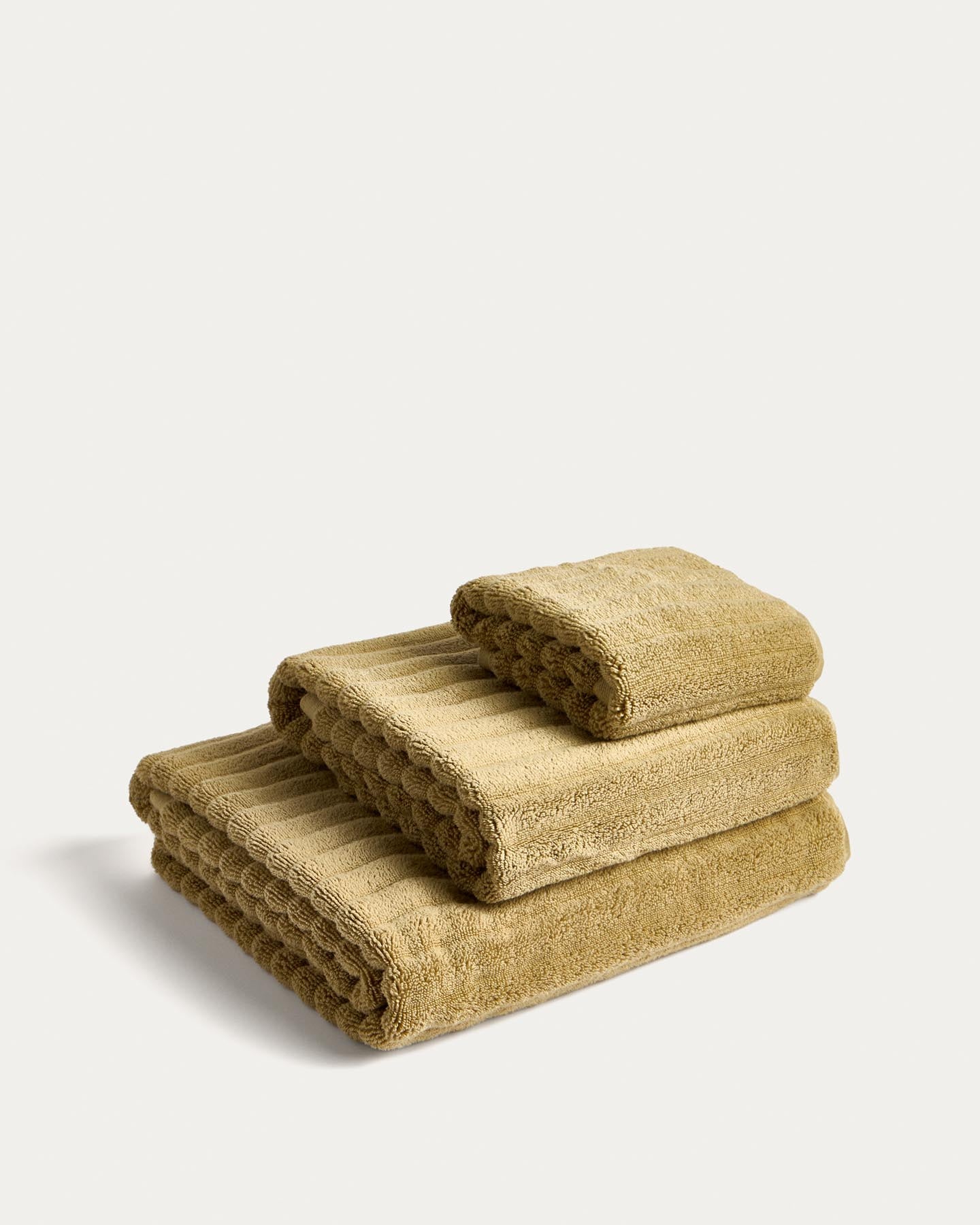 Toilettenhandtuch Navira aus 100 % Baumwolle, hellgrün, 30 x 50 cm in Hellgrün präsentiert im Onlineshop von KAQTU Design AG. Handtuch ist von Kave Home