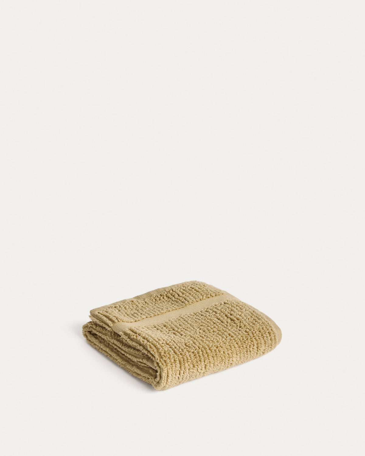 Toilettenhandtuch Olvira aus 100 % Baumwolle mit Jacquard-Muster, dunkelgrün, 30 x 50 cm in Dunkelgrün präsentiert im Onlineshop von KAQTU Design AG. Handtuch ist von Kave Home