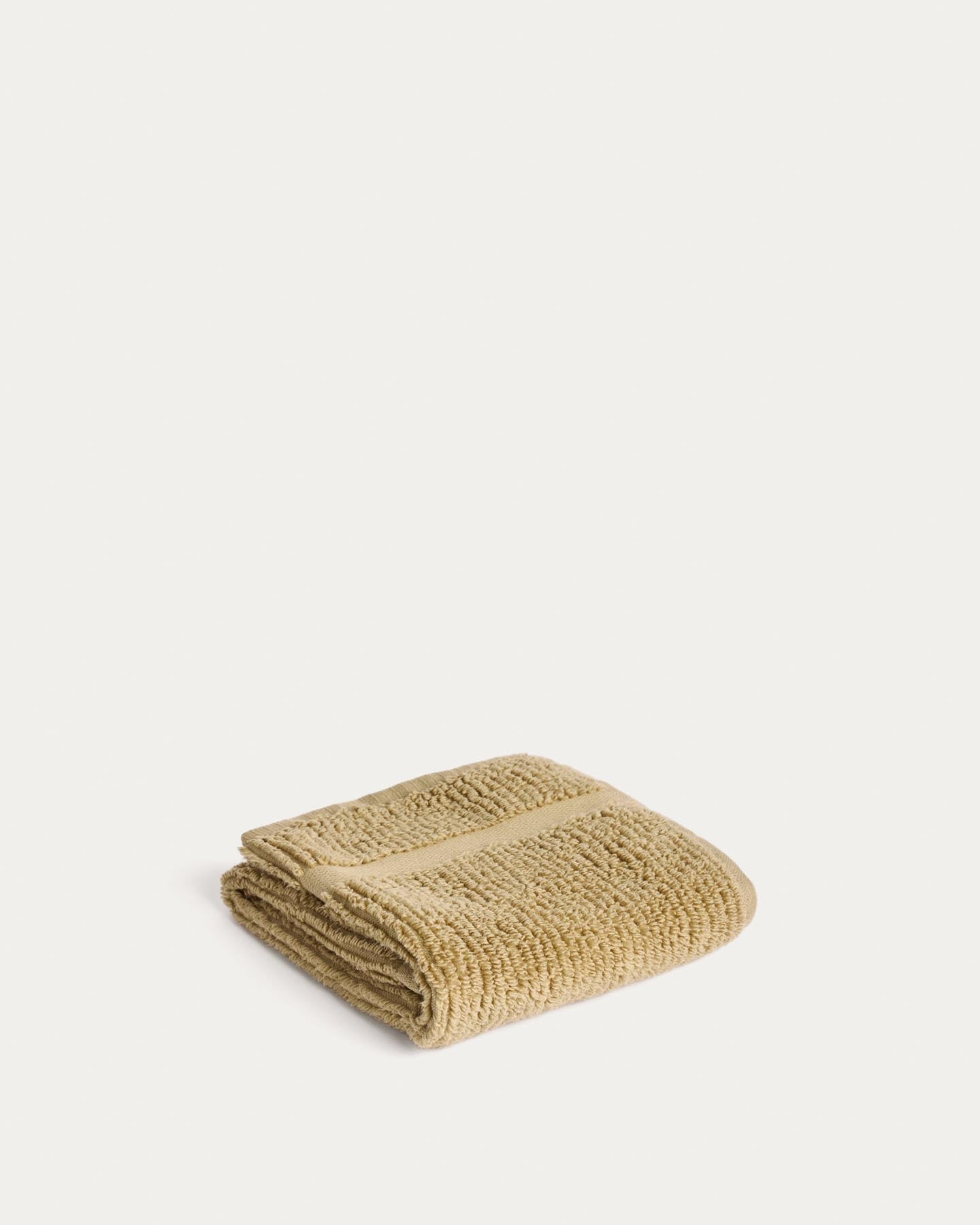 Toilettenhandtuch Olvira aus 100 % Baumwolle mit Jacquard-Muster, dunkelgrün, 30 x 50 cm in Dunkelgrün präsentiert im Onlineshop von KAQTU Design AG. Handtuch ist von Kave Home