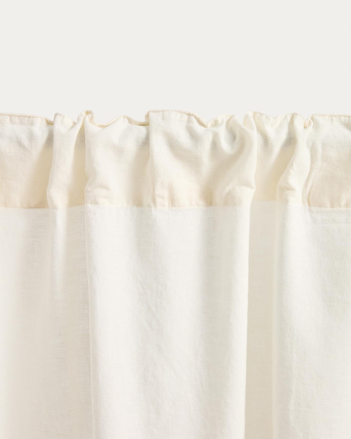 Vorhang Nolira aus Leinenmischung in Ecru 140 x 270 cm in Ecru präsentiert im Onlineshop von KAQTU Design AG. Vorhang ist von Kave Home