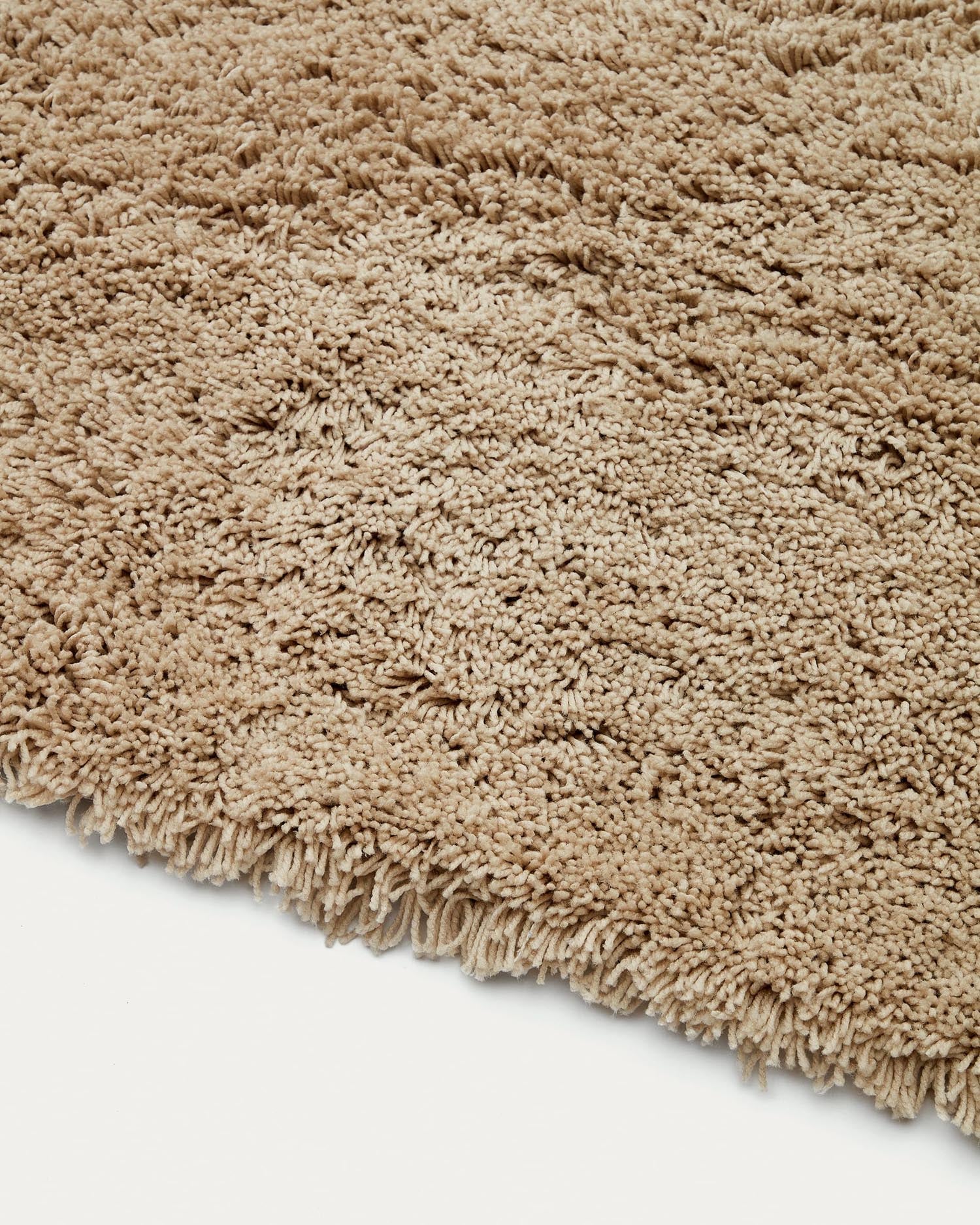 Neade Teppich aus  Baumwolle und Polyester in Beige 200 x 300 cm