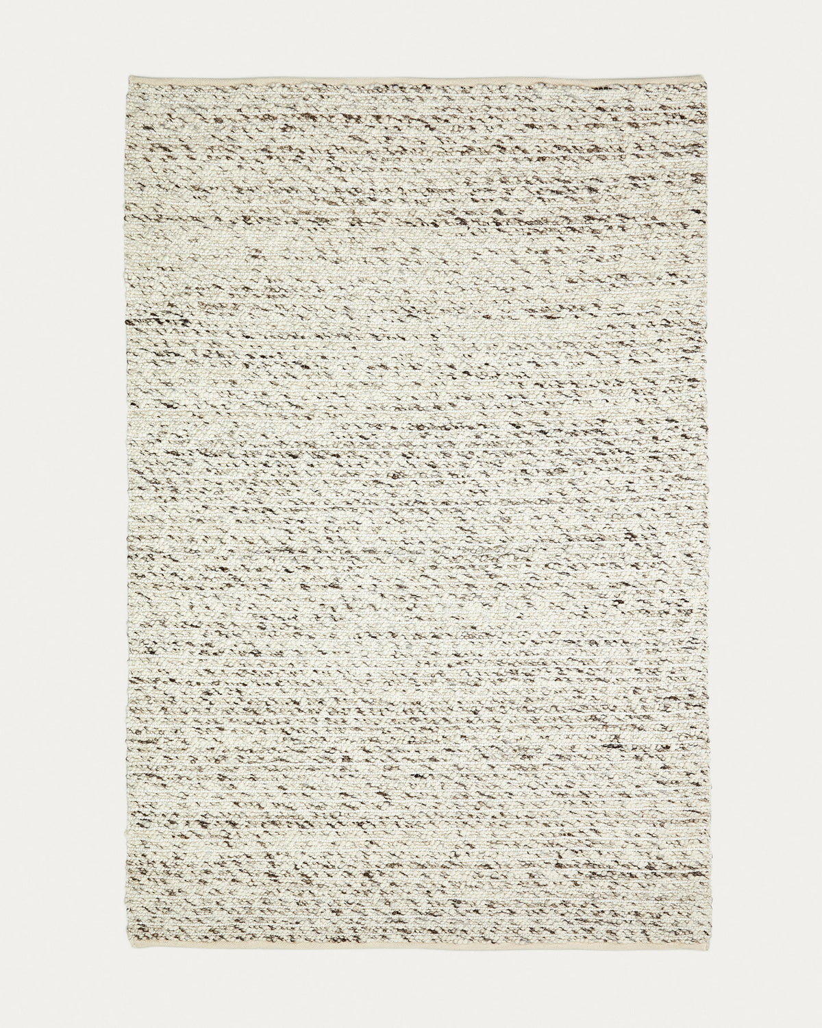 Manilva aus Baumwolle und Wolle in Braun 200 x 300 cm in  präsentiert im Onlineshop von KAQTU Design AG. Teppich ist von Kave Home