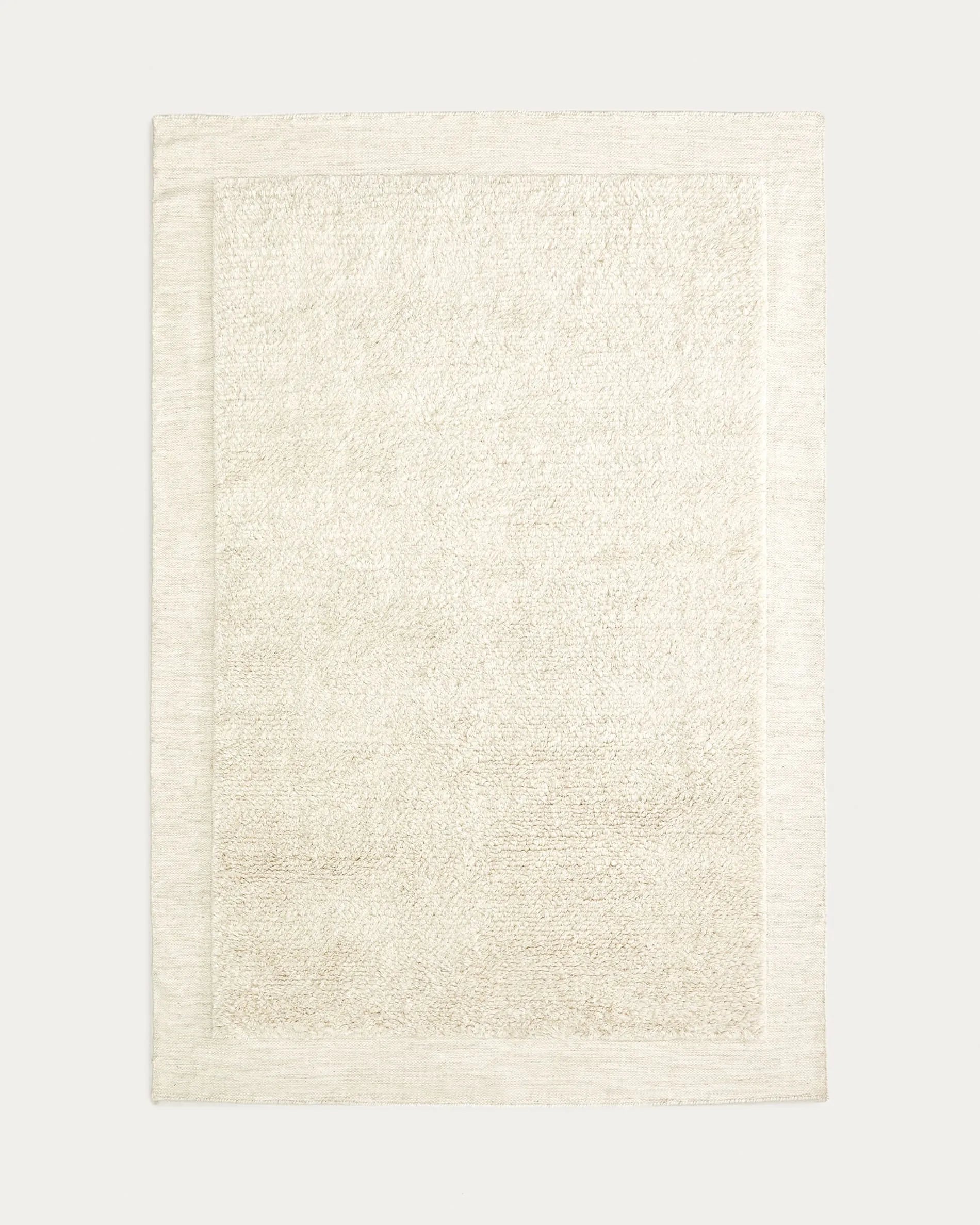 Eleganter, nachhaltiger Marely Teppich aus 100% Wolle, 200x300 cm, handgefertigt, warm und pflegeleicht.