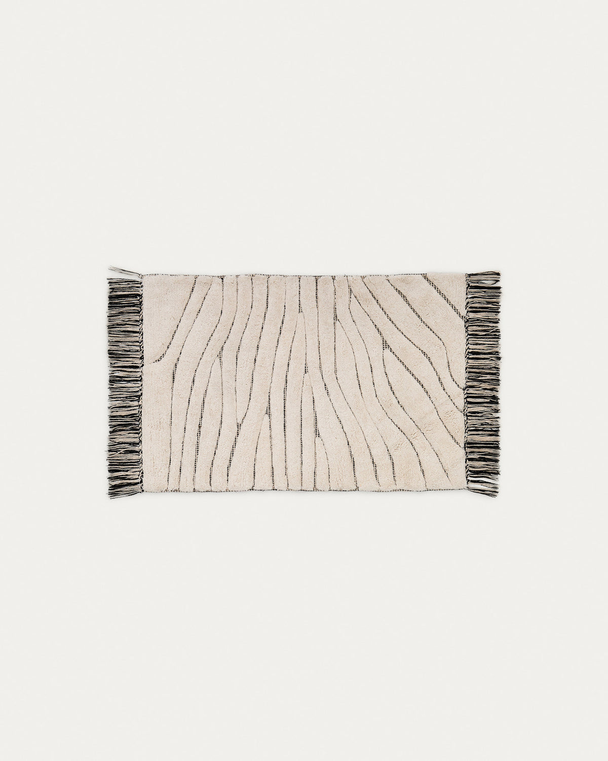 Badematte Crilda aus Baumwolle, weiss, 50 x 70 cm in Ecru präsentiert im Onlineshop von KAQTU Design AG. Badematte ist von Kave Home
