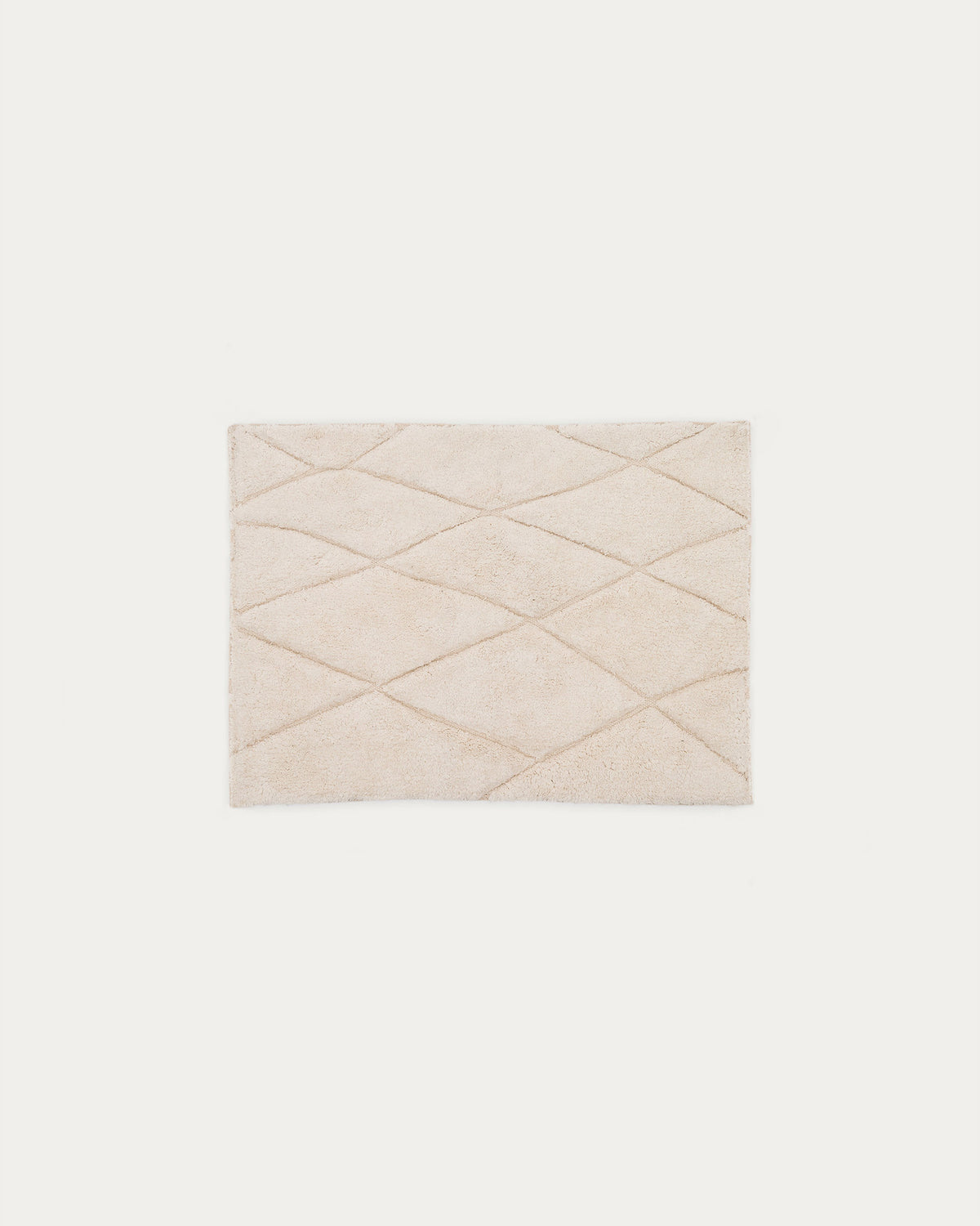 Badematte Nyana aus Baumwolle weiss 50 x 70 cm in Ecru präsentiert im Onlineshop von KAQTU Design AG. Badematte ist von Kave Home