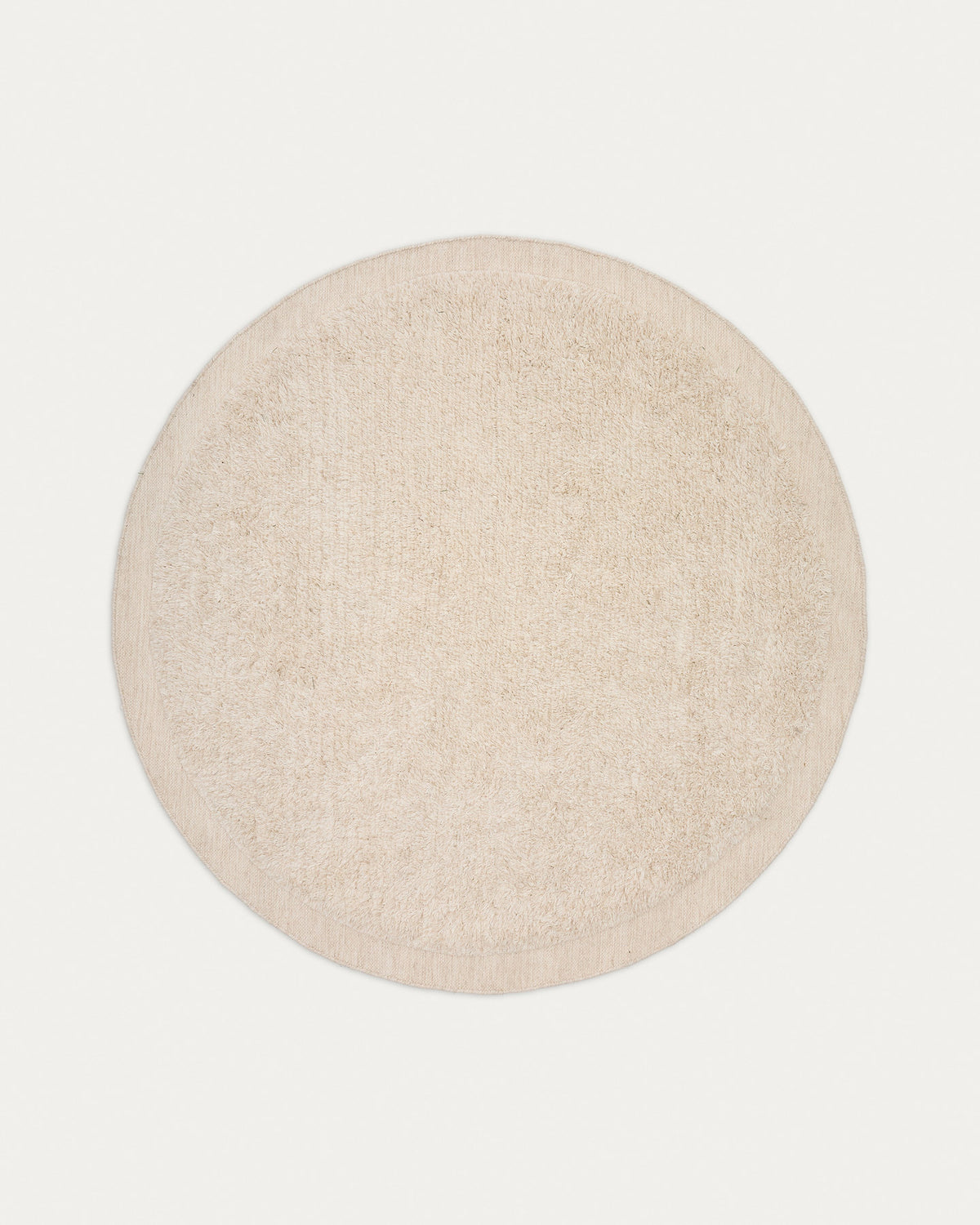 Runder Teppich Marely aus Wolle weiss Ø 200 cm in Weiss präsentiert im Onlineshop von KAQTU Design AG. Teppich ist von Kave Home