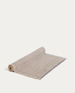Runner da tavolo Berla in cotone e iuta, arancione, 50 x 150 cm